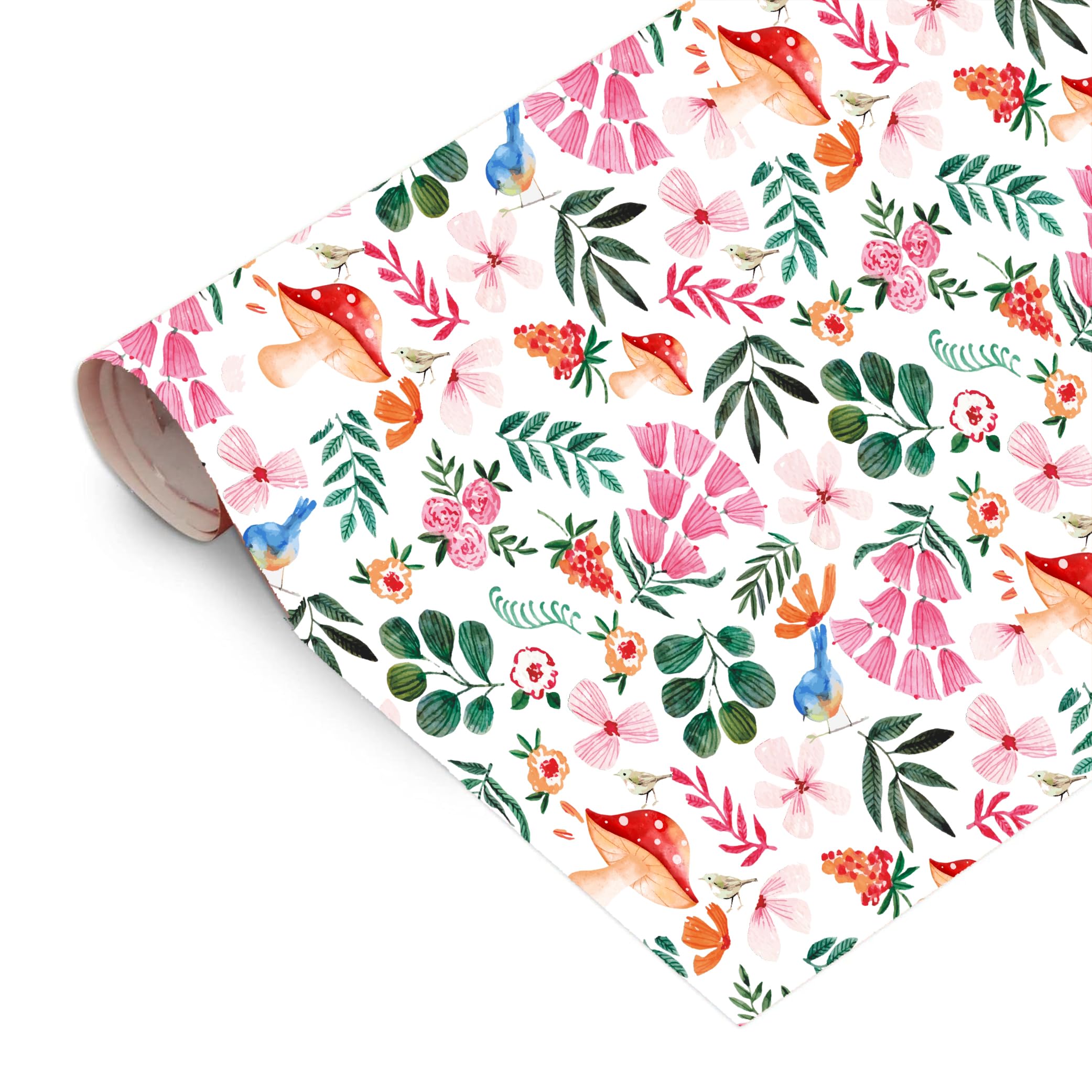 AccuPrints Premium Gift Wrapping Paper Set - 10 Sheets Floral Design, 20x30 Inches, Vibrant Multicolor for Birthday, Christmas & Party Presents