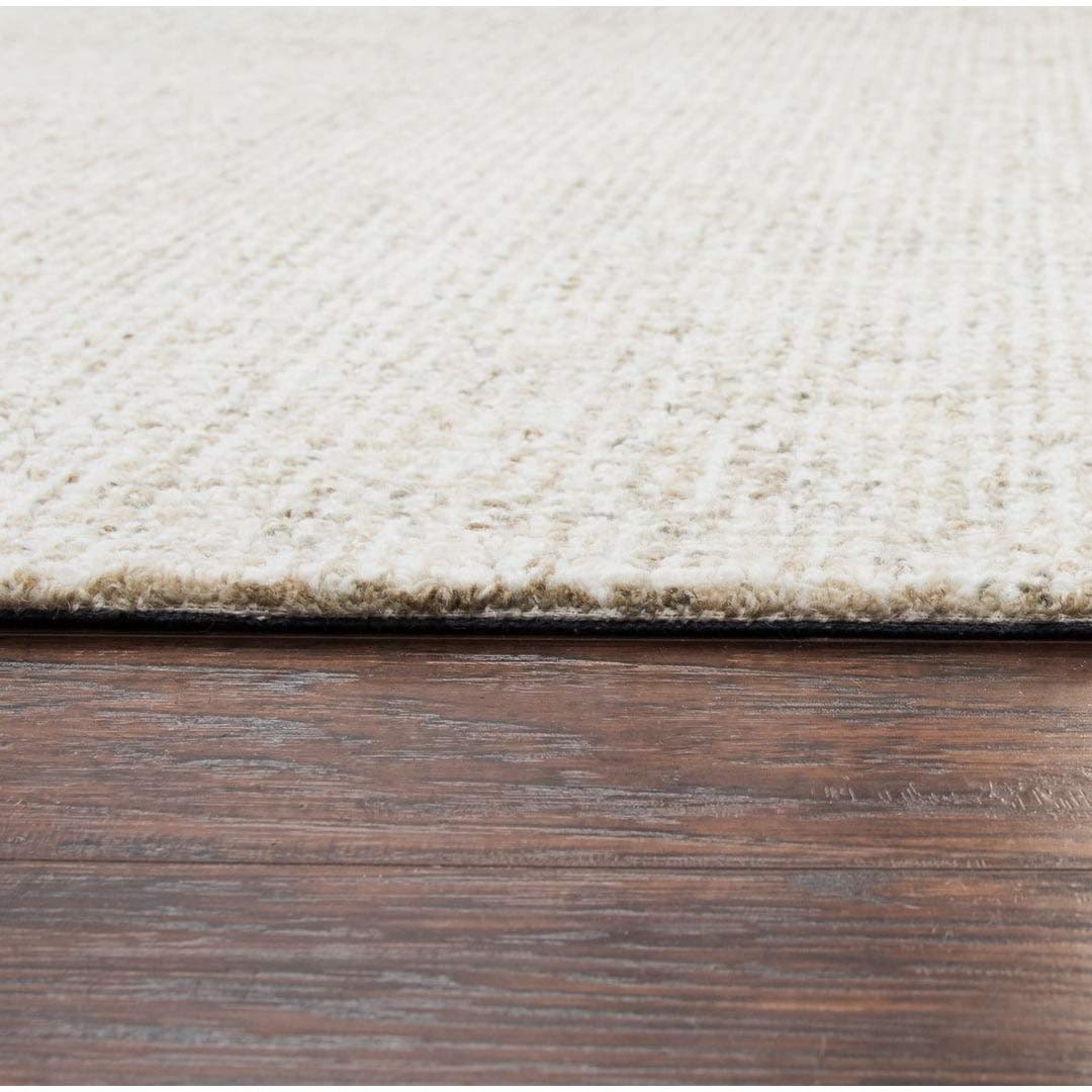 Overstock London Abstract Tweed Wool Hand-Tufted Area Rug - 10' x 10' Round, Grey - Soft & Durable for Living Room, Bedroom, or Office Decor