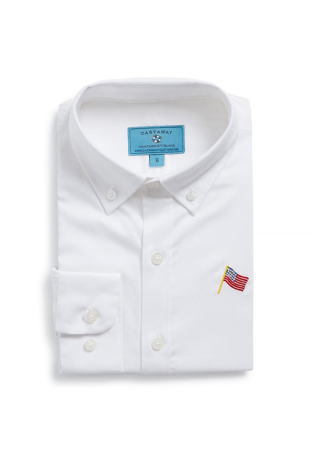 James White Linen Shirt with USA Flag Design - Comfortable Casual Wear for Men, Perfect for 4th of July Celebrations & Patriotic Events