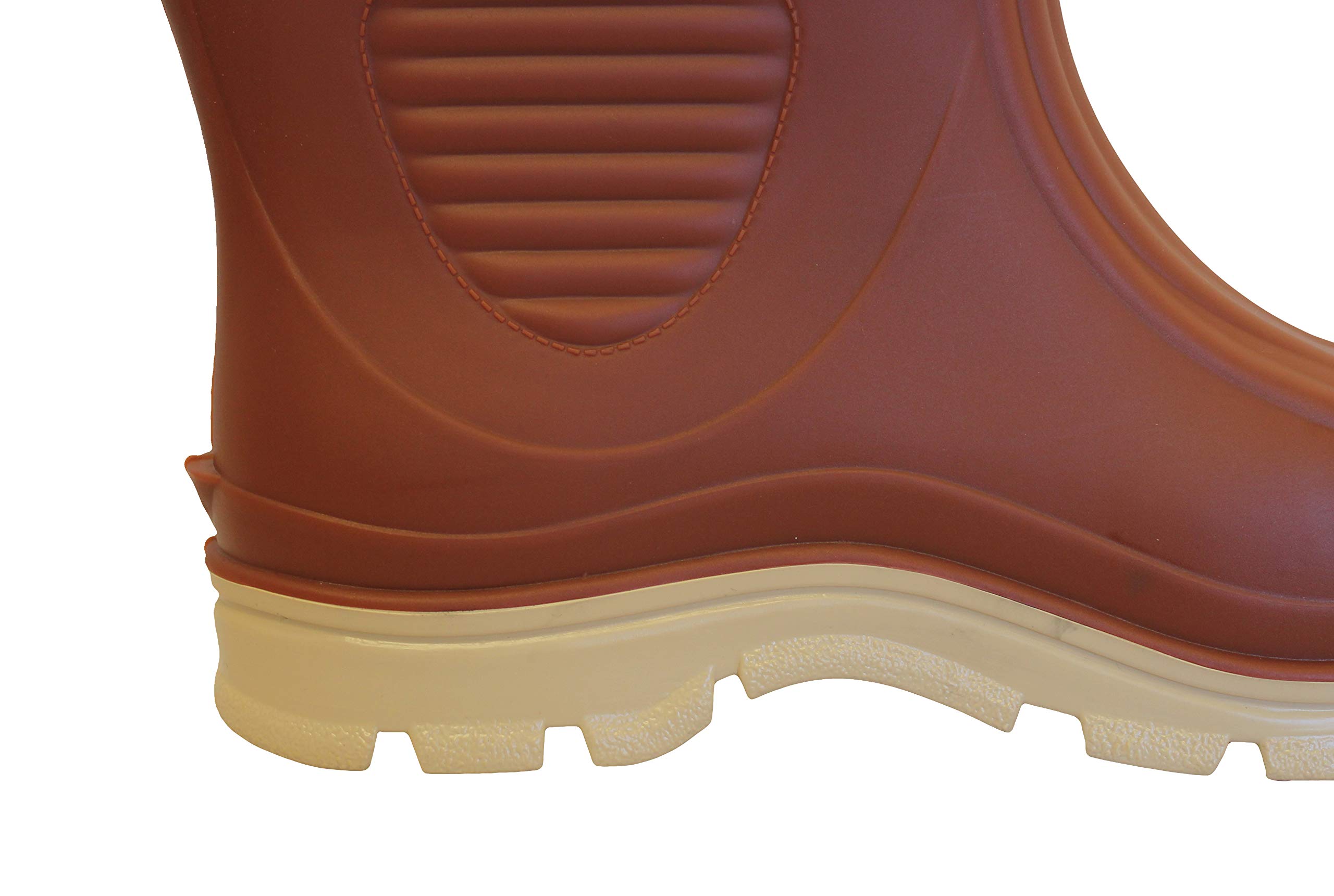 70698-11 Brick Red Rubber Boots for Men & Women - Waterproof Rain Boots for Gardening, Hiking & Outdoor Activities
