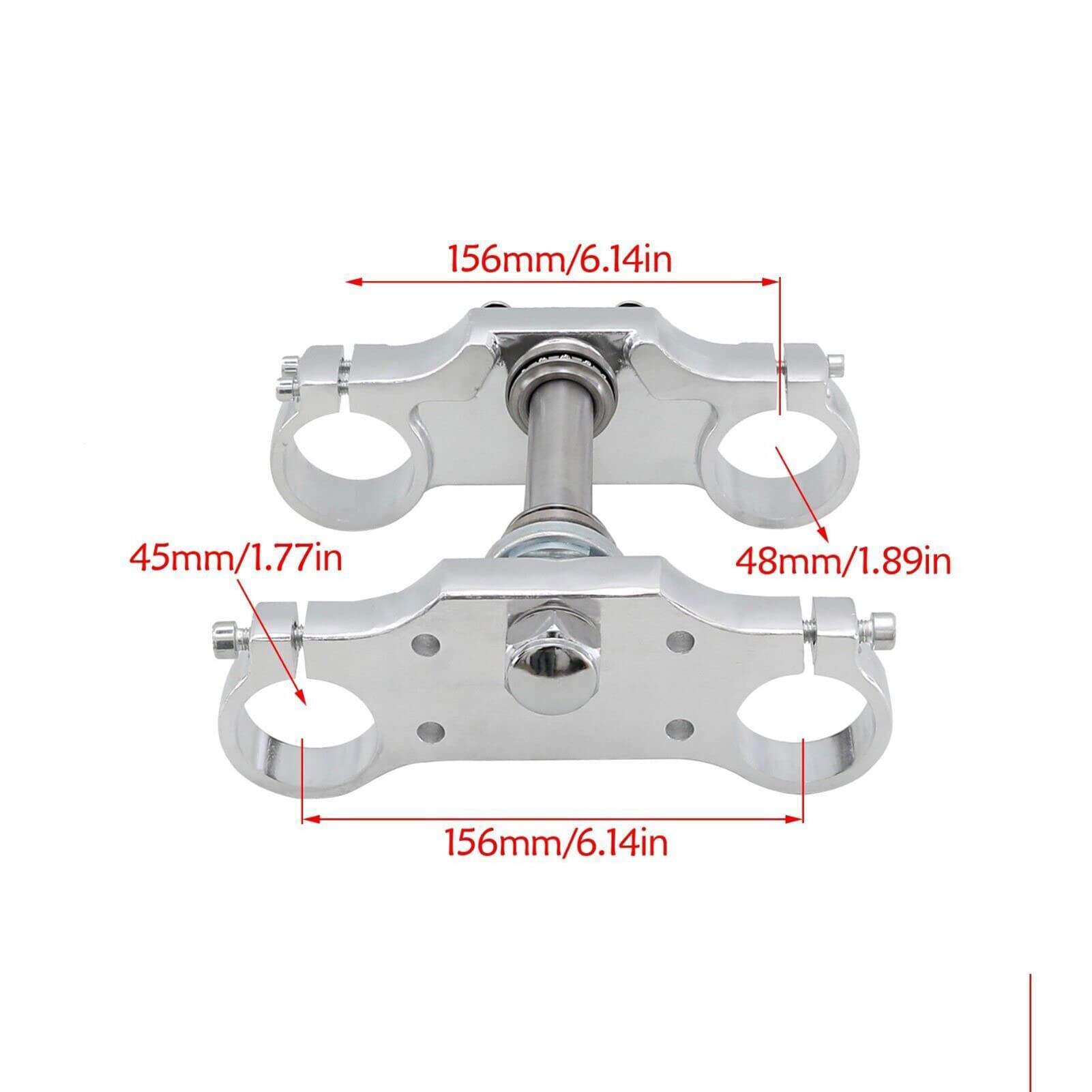 630mm 45/48mm Front Fork End with 60/100-14 Tire Rim Brake for Monkey Dirt Bike & Razor Scooter - Perfect for Off-Roading, Trail Riding and Urban Commuting
