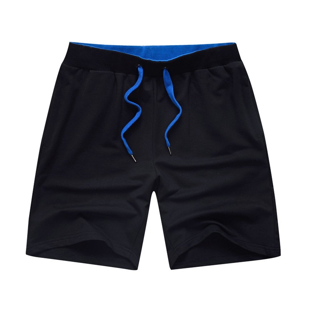 Men's Knee Length Sports Shorts - Solid Color Classic Running Shorts for Gym, Jogging & Outdoor Activities | Breathable & Comfortable Athletic Wear