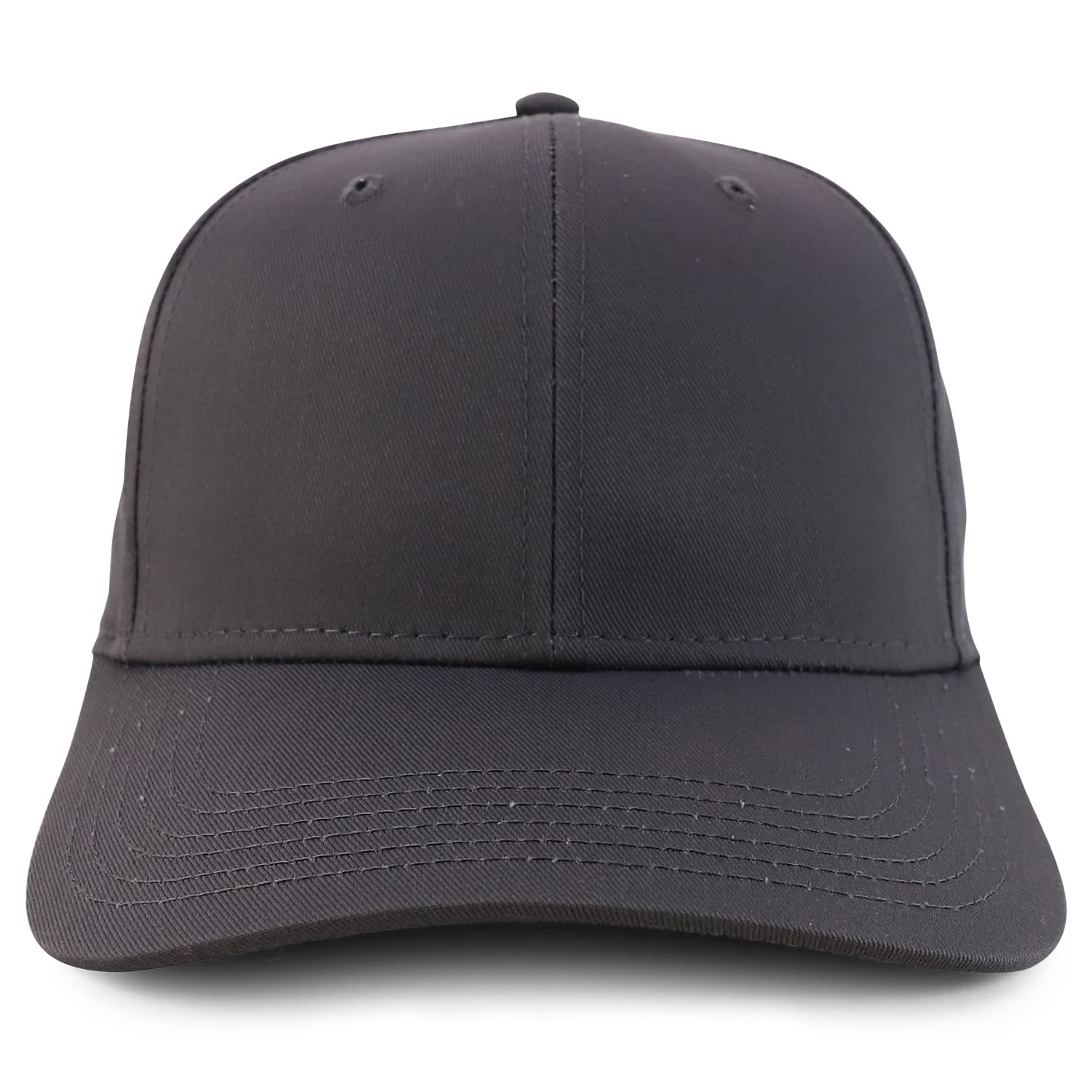 Trendy High Crown Adjustable Plain Solid Baseball Cap for Men & Women - Casual Outdoor Sun Protection Hat for Sports, Hiking, Travel