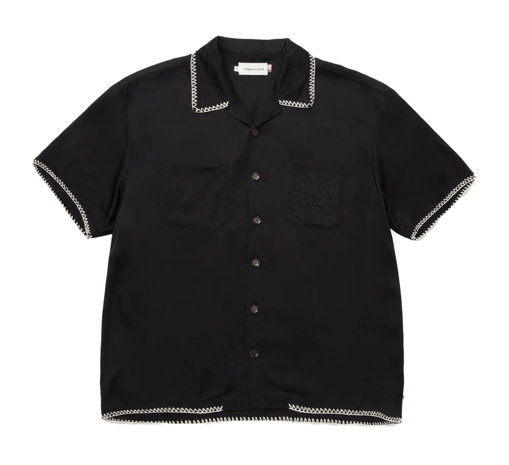 Blanket Stitch Woven Shirt for Men & Women | Comfortable Casual Button Down Shirt | Perfect for Office, Date Night & Outdoor Activities
