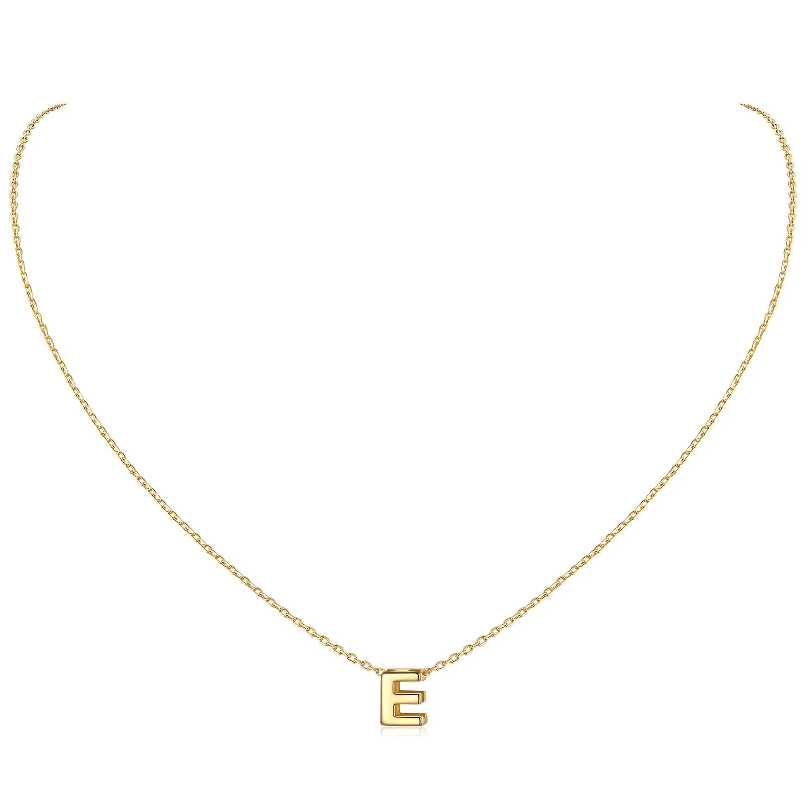 ChicSilver 925 Sterling Silver Initial Necklace for Women - Dainty Personalized Letter Pendant Jewelry with Gift Box | Birthday Gift, Anniversary Present, Valentine's Day Keepsake