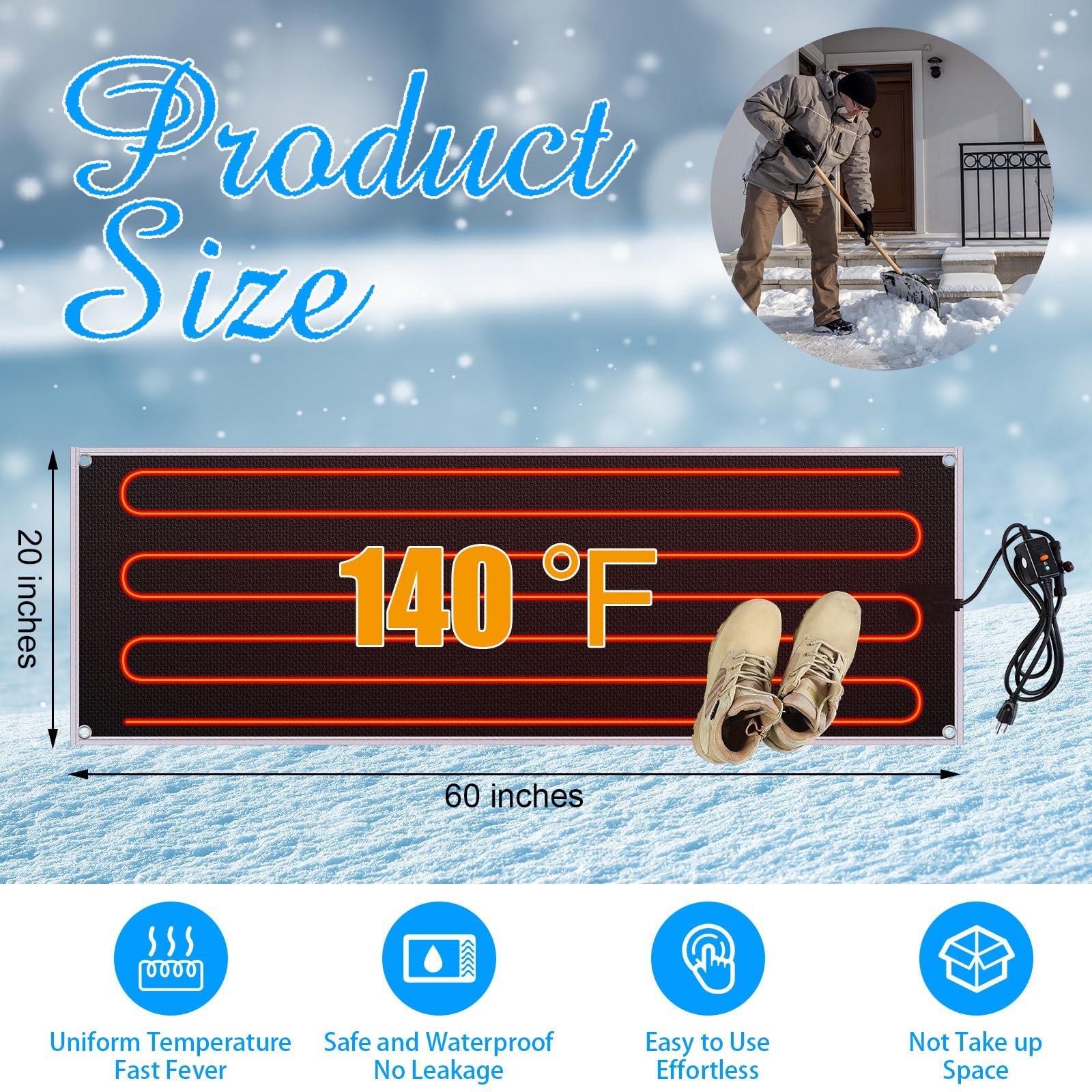 Heated Snow Melting Mats - 20