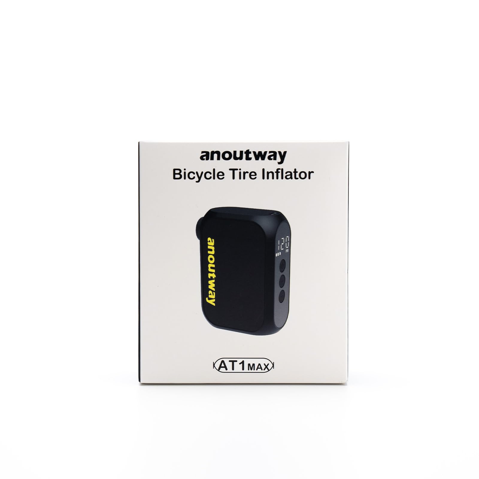 Rechargeable Electric Bike Pump 120 PSI - Mini Portable Tire Inflator with Auto Stop, Presta & Schrader Valve for E-Bike, Mountain, City & Road Bicycles - Perfect for On-the-Go Cycling & Emergency Tire Inflation