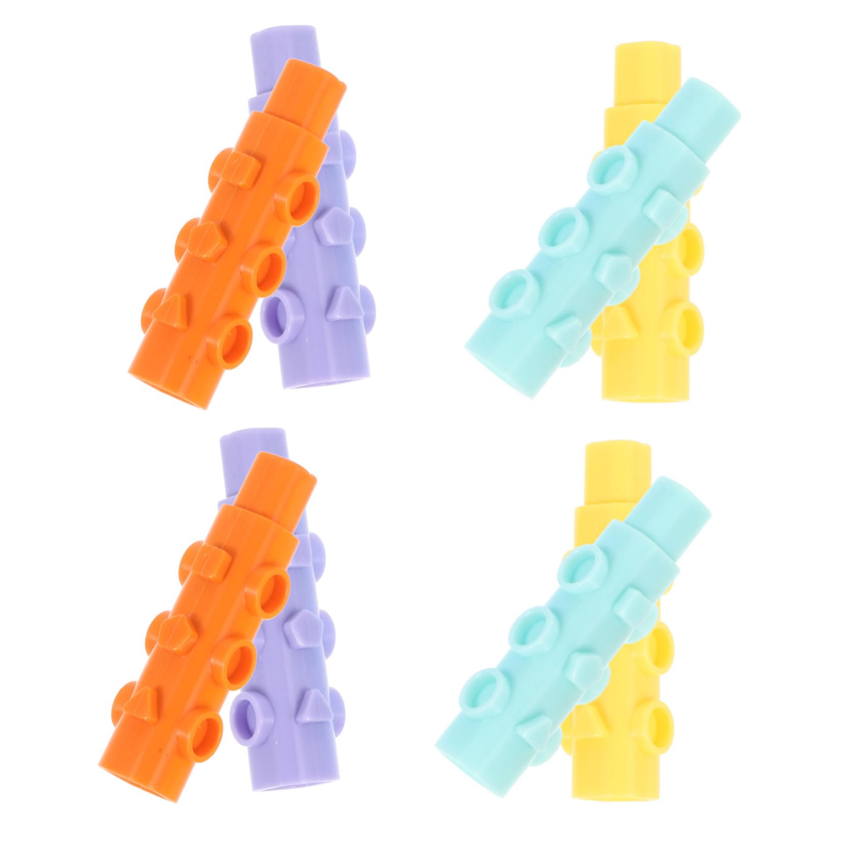 VILLCASE 8-Pack Pencil Tip Covers - Anti-Scratch, Extendable for Kids - School & Office Use
