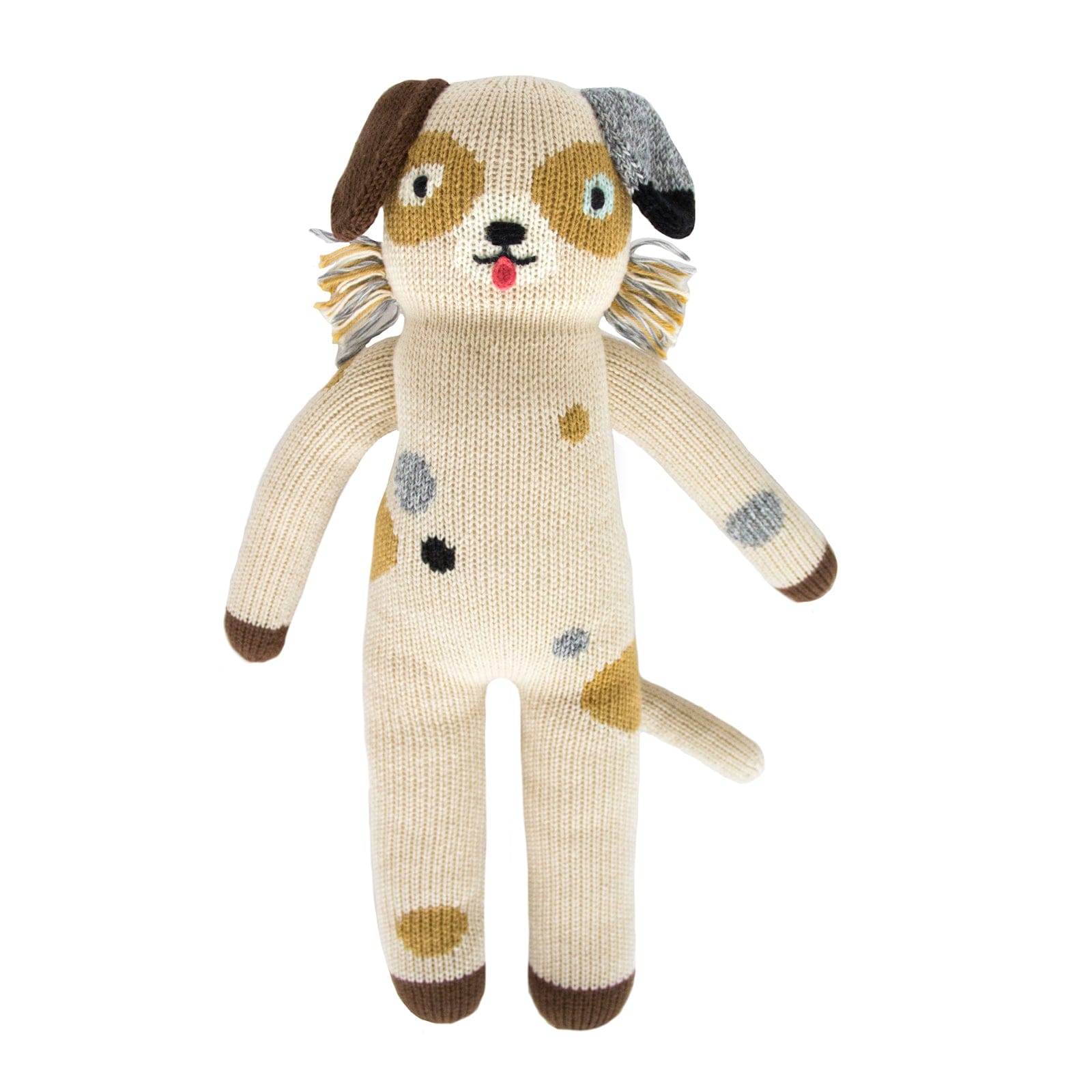 Blabla Knit Doll - Ozzie the Dog Teeny Handmade Plush Toy for Kids | Perfect for Nursery Decor, Baby Shower Gifts & Toddler Playtime