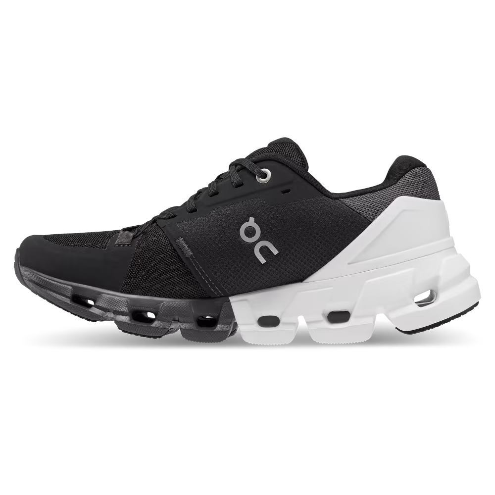 On Running Women's Cloudflyer 4 Running Shoes - Lightweight & Cushioned for Road Running - Black/White - Perfect for Jogging, Gym Workouts & Daily Wear