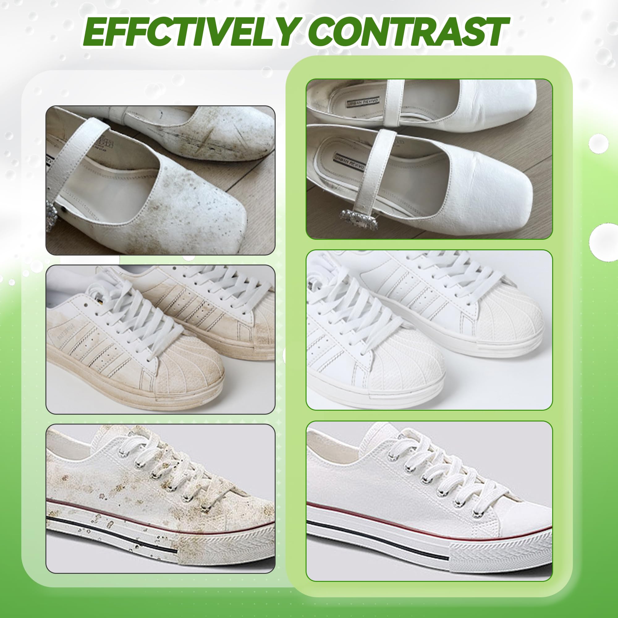 Premium Shoe Cleaner Kit - 6.76 Oz Sneaker & Shoe Cleaner for Leather, Knit, Canvas, PU - Effectively Removes Dirt & Stains - Perfect for Sneakers, Athletic Shoes, Boots & Casual Footwear Care