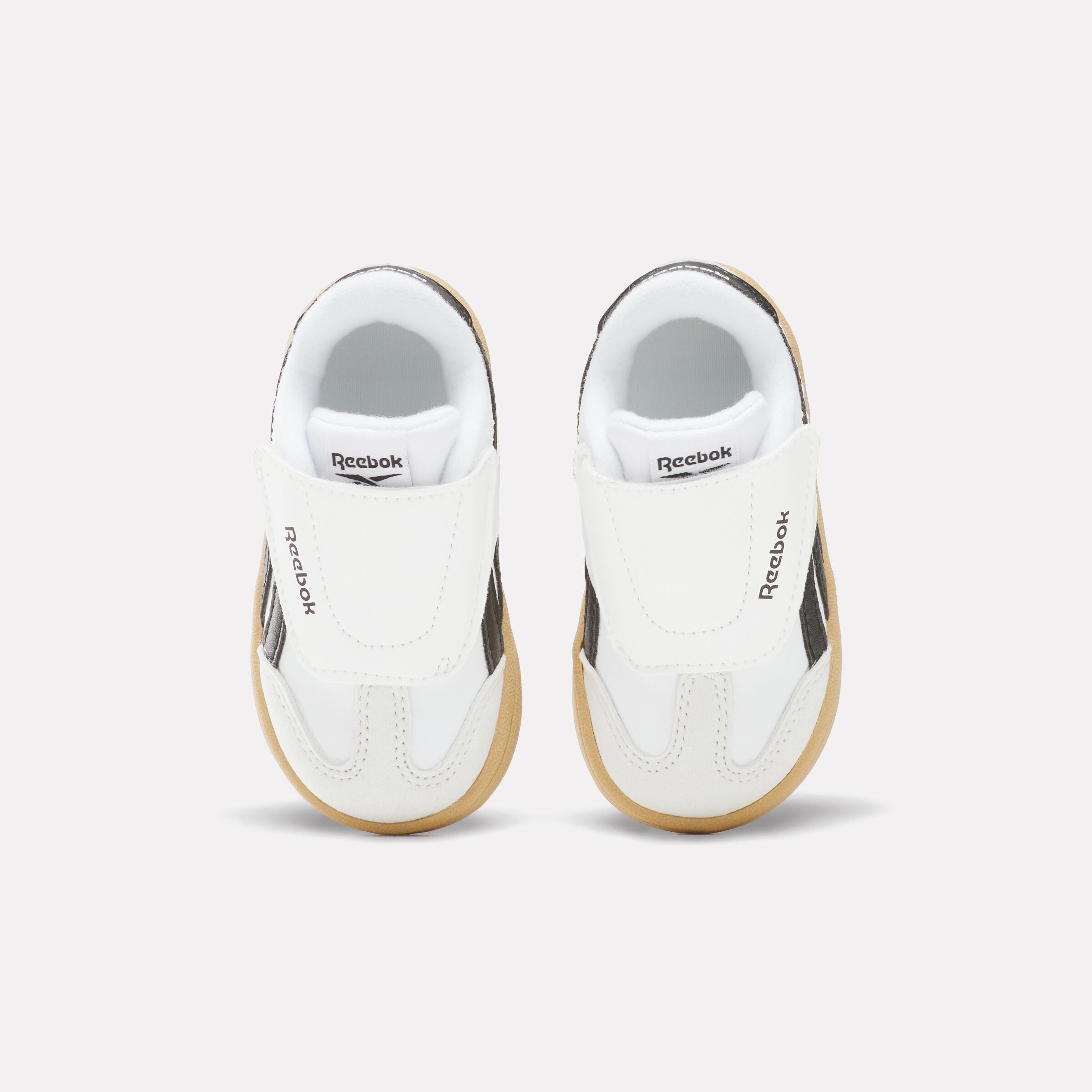 Reebok Smash Edge Hook & Loop Sneakers - White, Black & Gum Colorway | Lightweight & Comfortable for Running, Training & Casual Wear