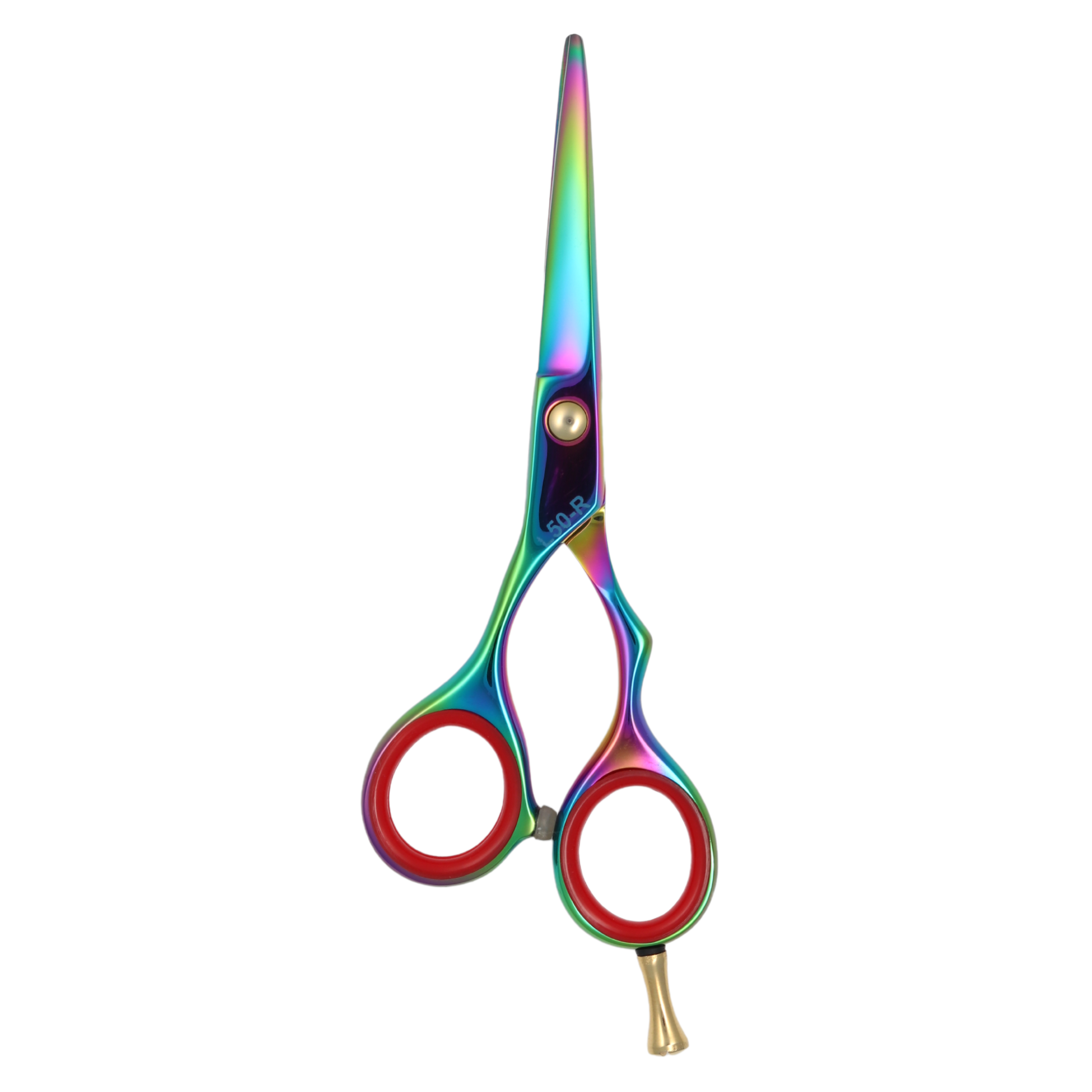 Professional 5 Inch Right Handed Hair Cutting Scissors - Titanium Coated Sharp Blades (L50 R) | Perfect for Salon Stylists & Home Haircuts