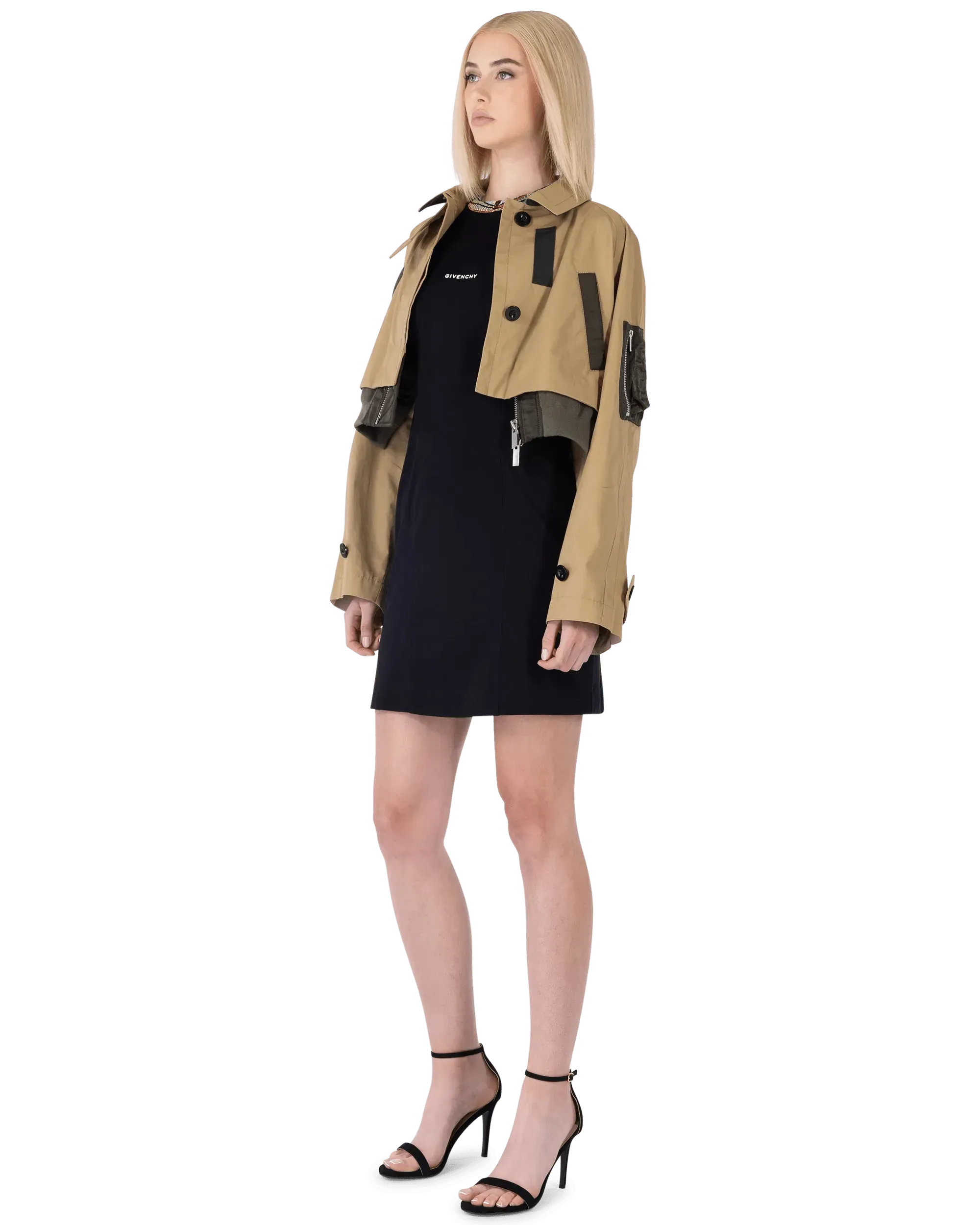 Women's Cropped Cotton Bomber Jacket - Lightweight Casual Spring Outerwear for Streetwear & Everyday Fashion