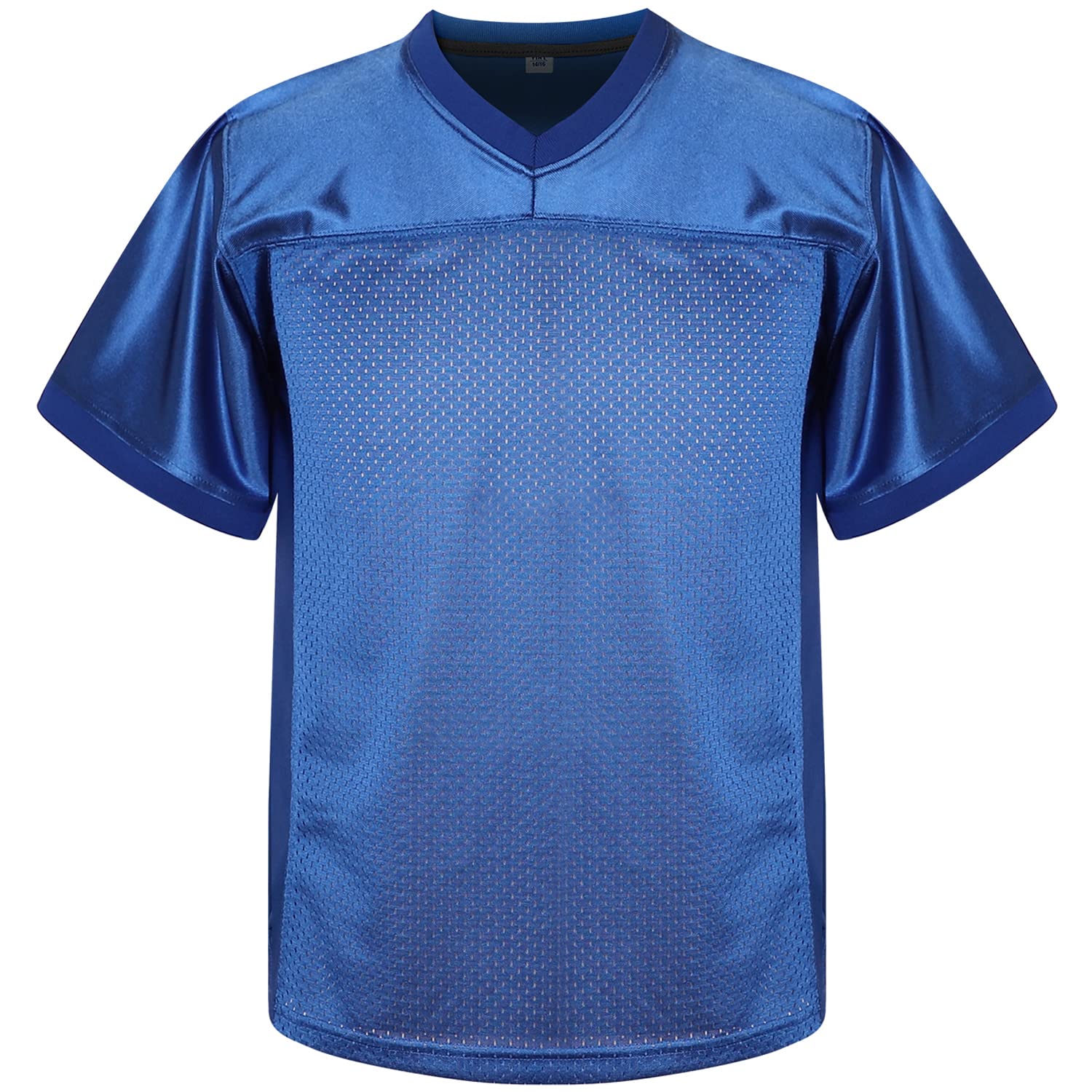 Youth Boys' Blank Football Jersey - Breathable Athletic Fan Shirts for Kids - Perfect for Practice, Games & Sports Events