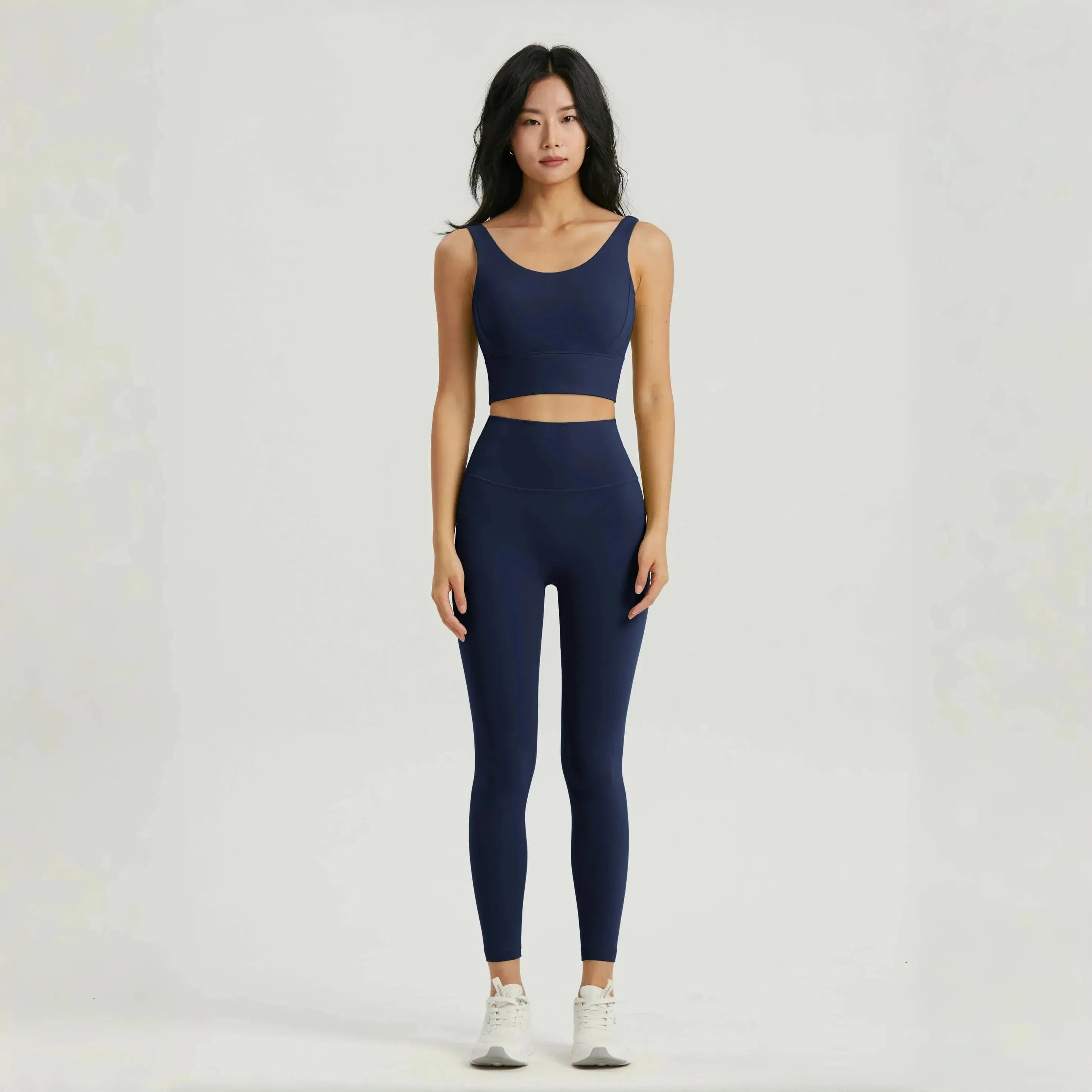 Seamless Yoga Set for Women - High Waist Yoga Pants with Pockets & Supportive Sports Bra - Moisture Wicking Gym Clothes for Yoga, Pilates & Workout - Perfect for Studio Sessions & Home Fitness