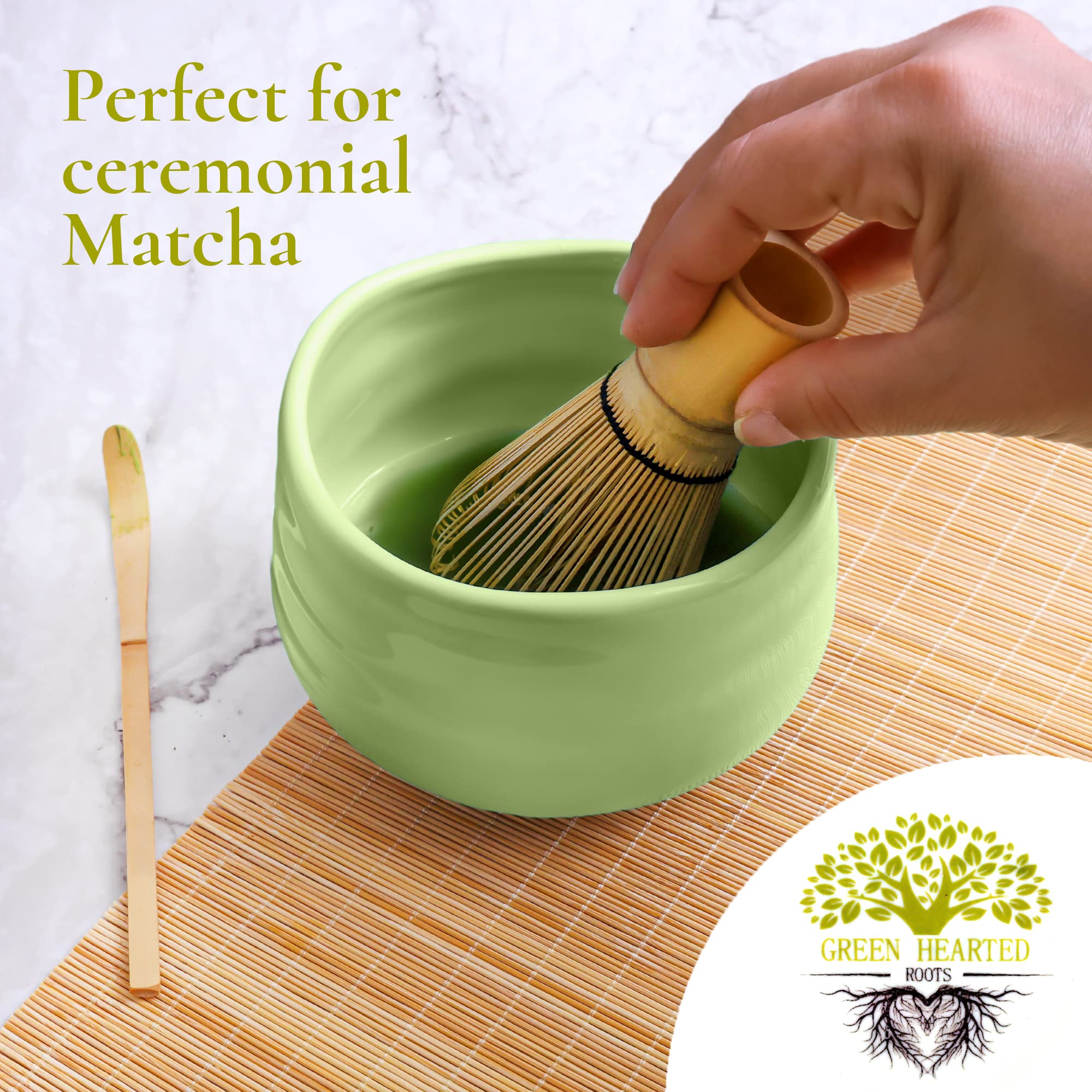 Premium Japanese Matcha Bowl - Large Ceremonial Grade Green Tea Cup for Authentic Tea Ceremony & Daily Zen Meditation