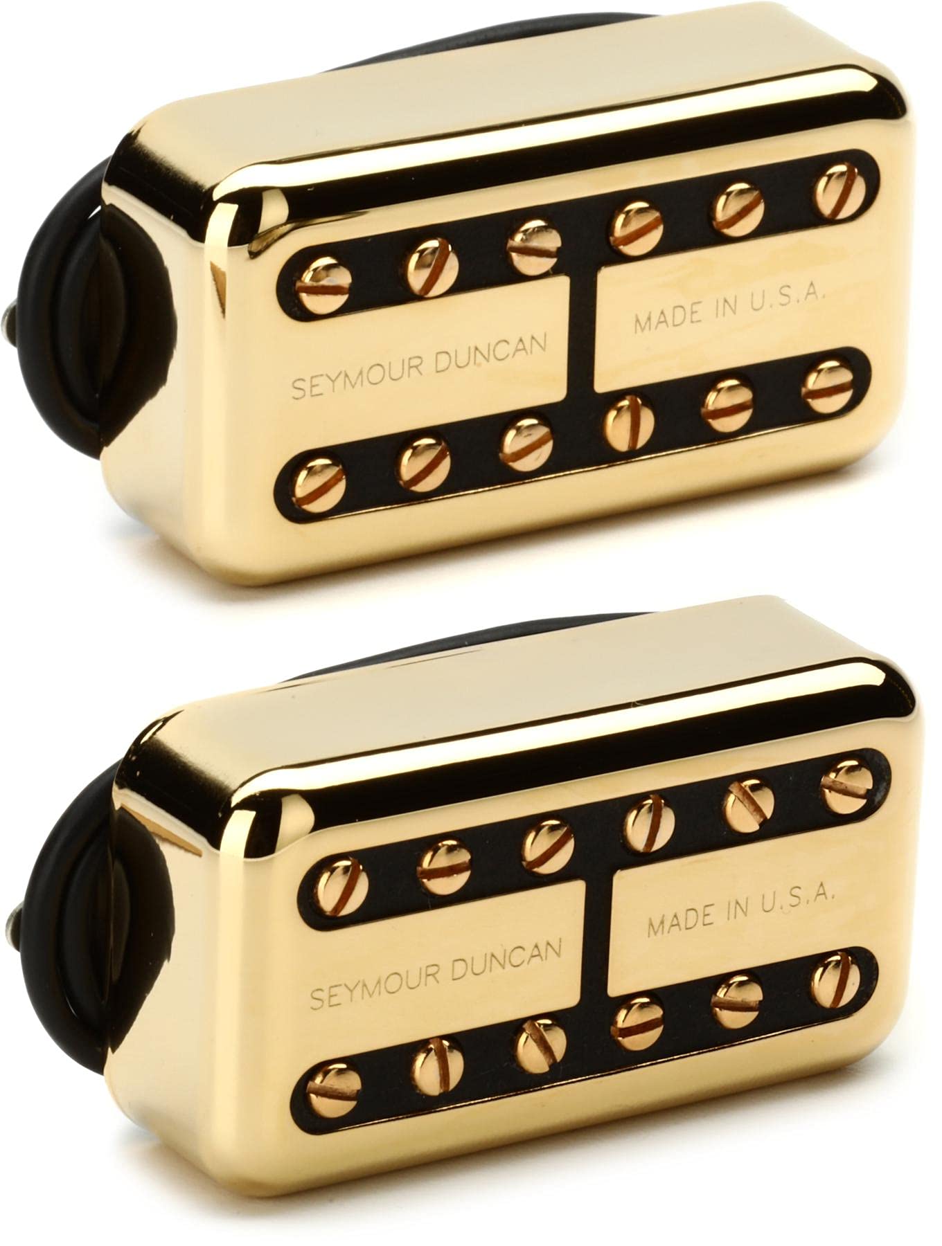Seymour Duncan Psyclone Humbucker 2-Piece Pickup Set in Gold - High Output Guitar Pickups for Rock & Metal Music Performance
