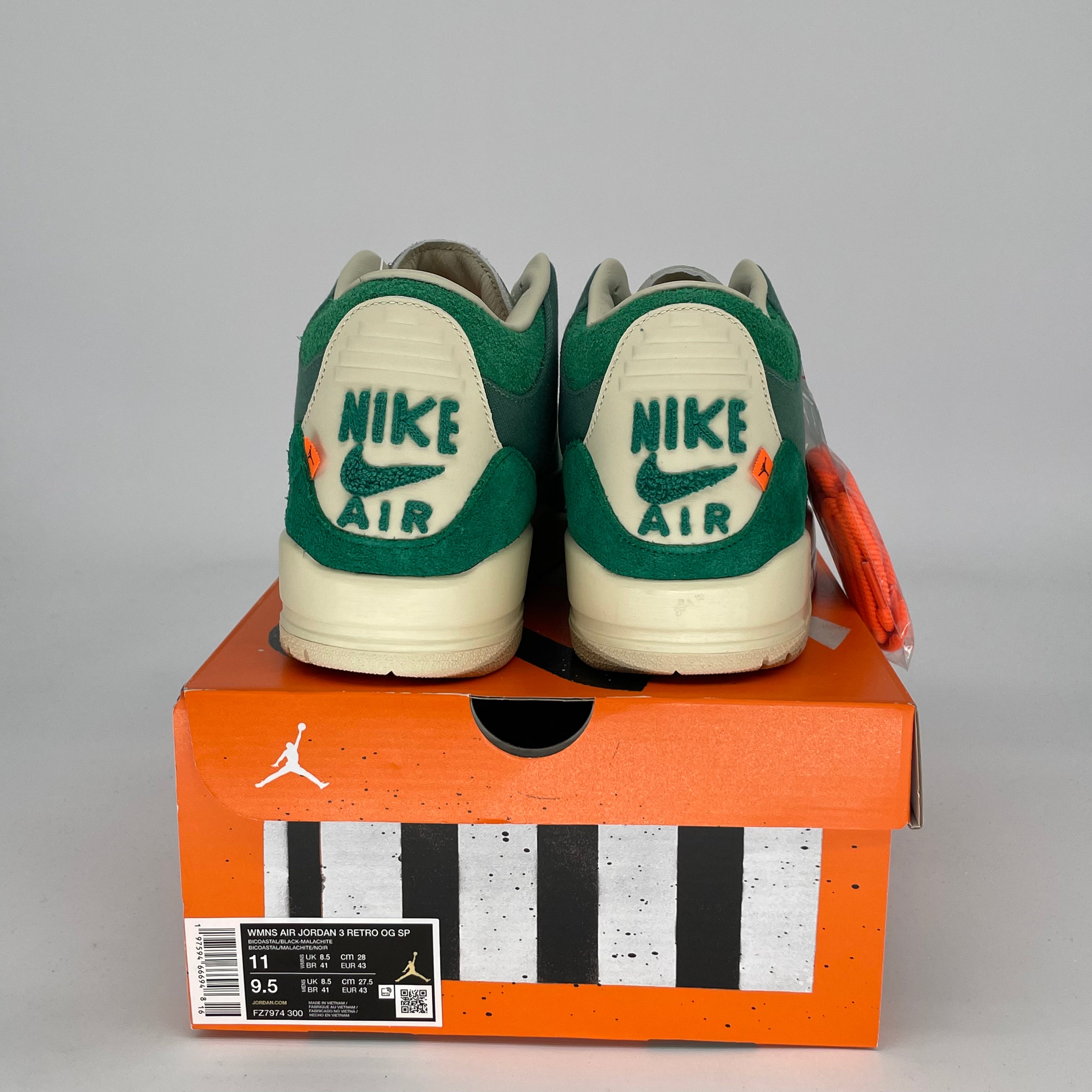 Nike Air Jordan 3 Retro Nina Chanel Women's Sneakers Size 9.5/11W - Style FZ7974-300 | Basketball Shoes for Women, Casual Streetwear Fashion