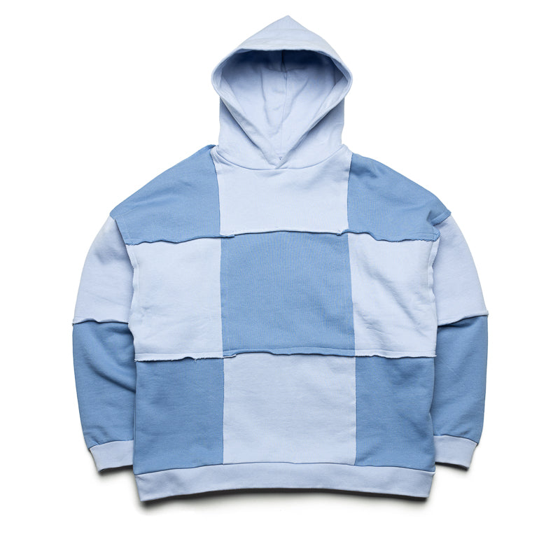 Premium Flaneur Cut & Sew Hoodie for Men & Women | Soft Comfortable Blue Pullover Sweatshirt | Casual Streetwear, Gym & Outdoor Activities