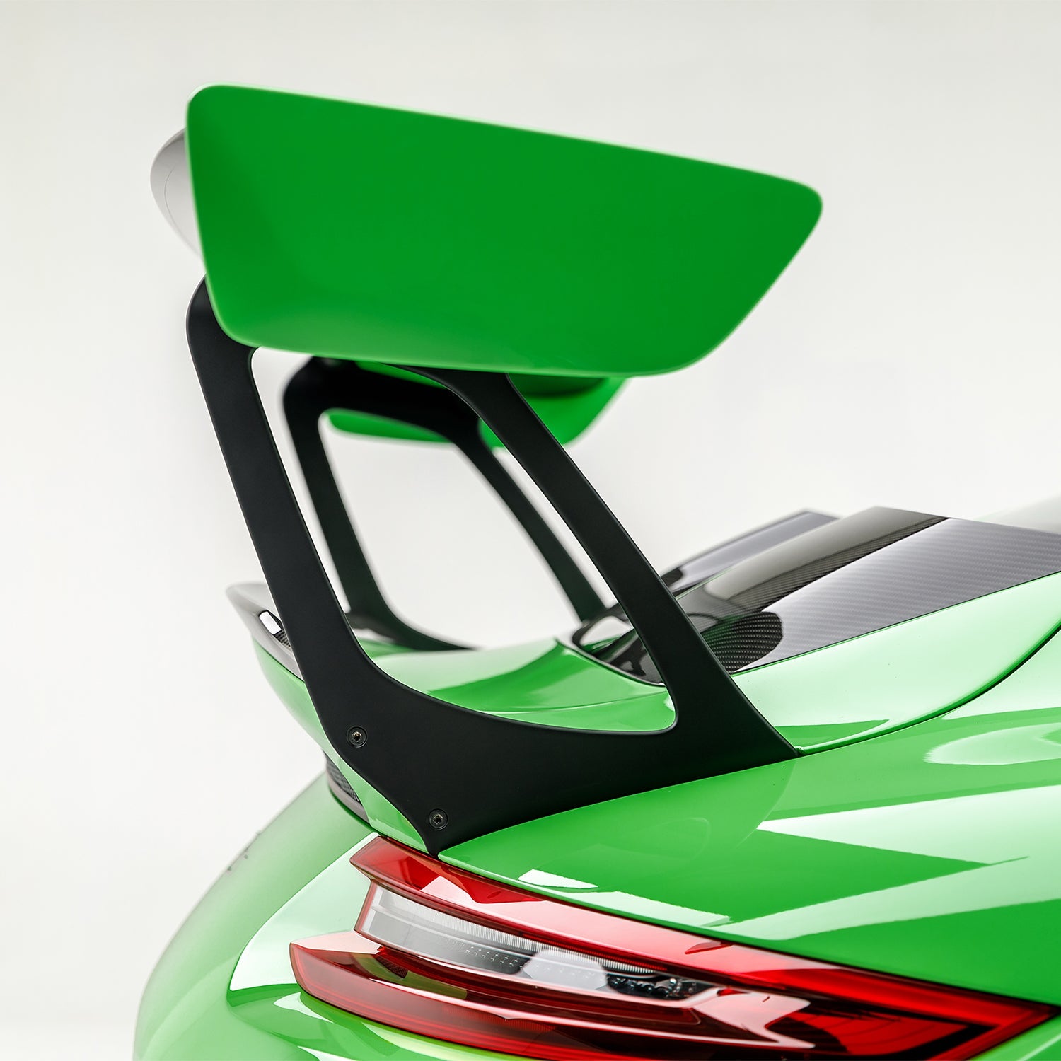 Porsche 991.2 GT2 RS Extended Carbon Fiber Wing Risers - High Performance Rear Spoiler for Track Racing & Street Use