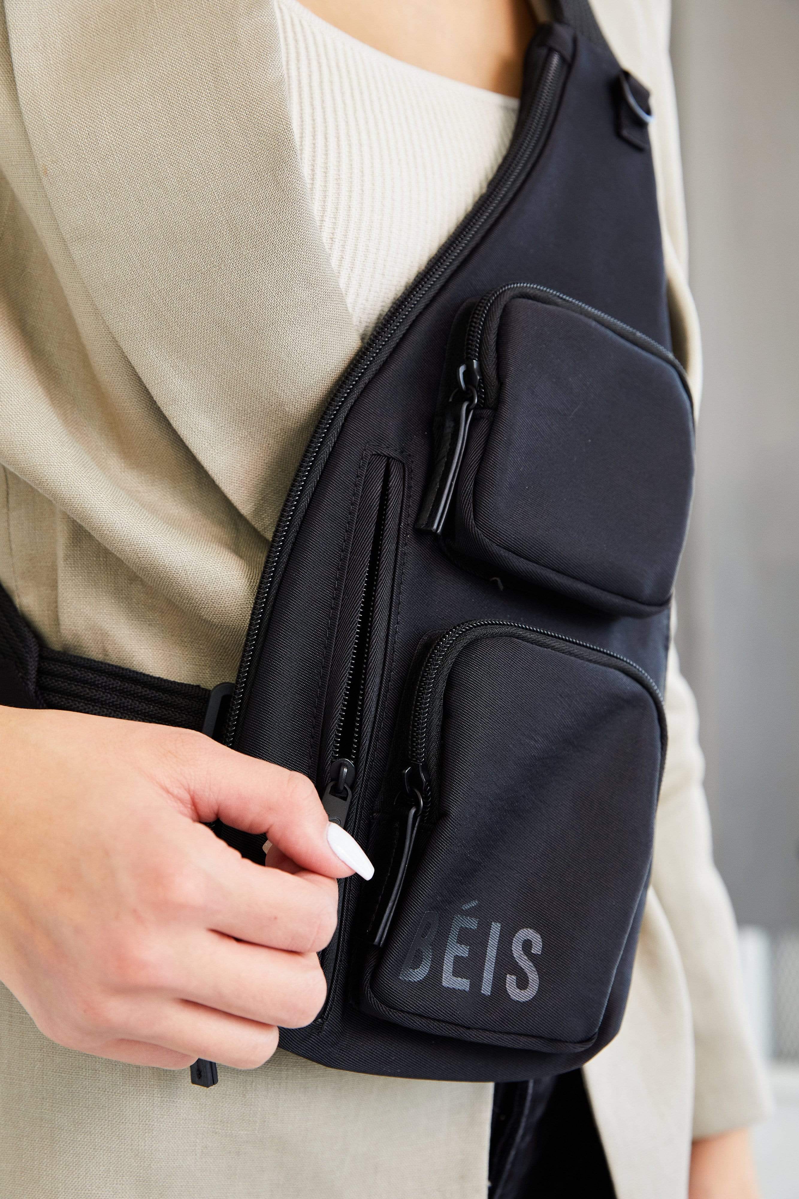 Black Survival Sling - Tactical Outdoor Gear for Hiking, Camping & Emergency Preparedness