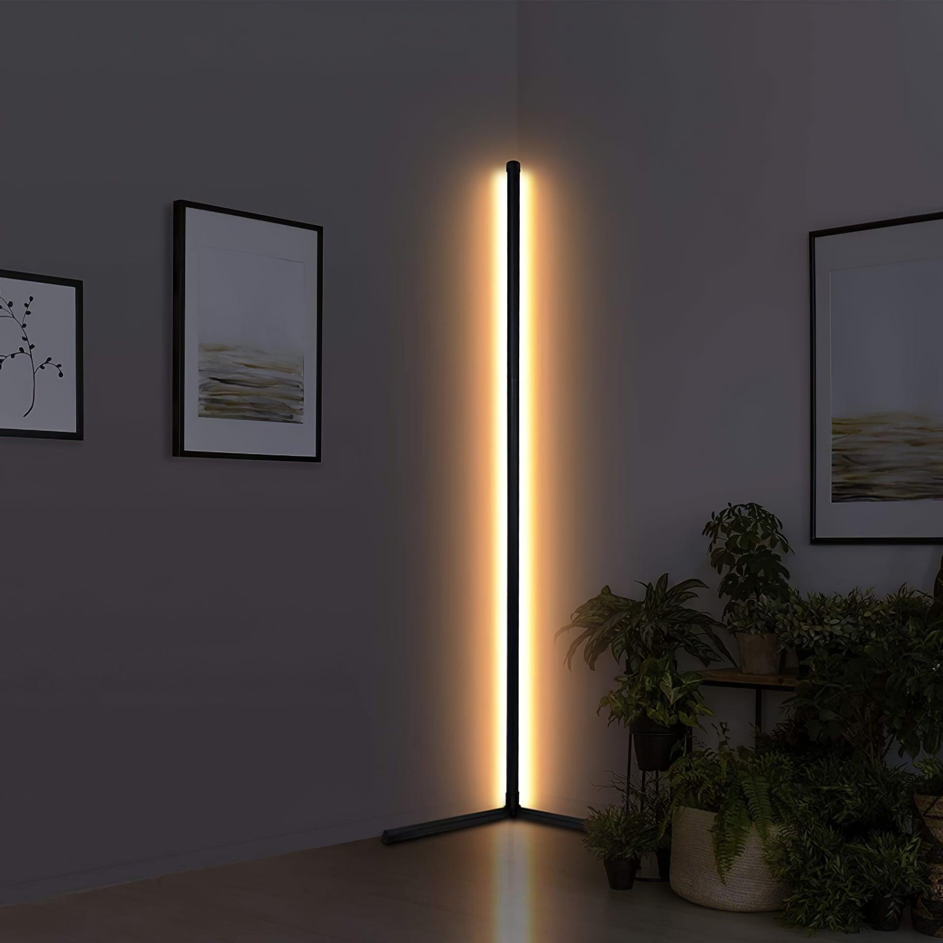 Modern Minimalist LED Floor Lamp for Living Room - Adjustable Brightness, Energy Saving, Dimmable Standing Light for Bedroom, Office & Reading Corner