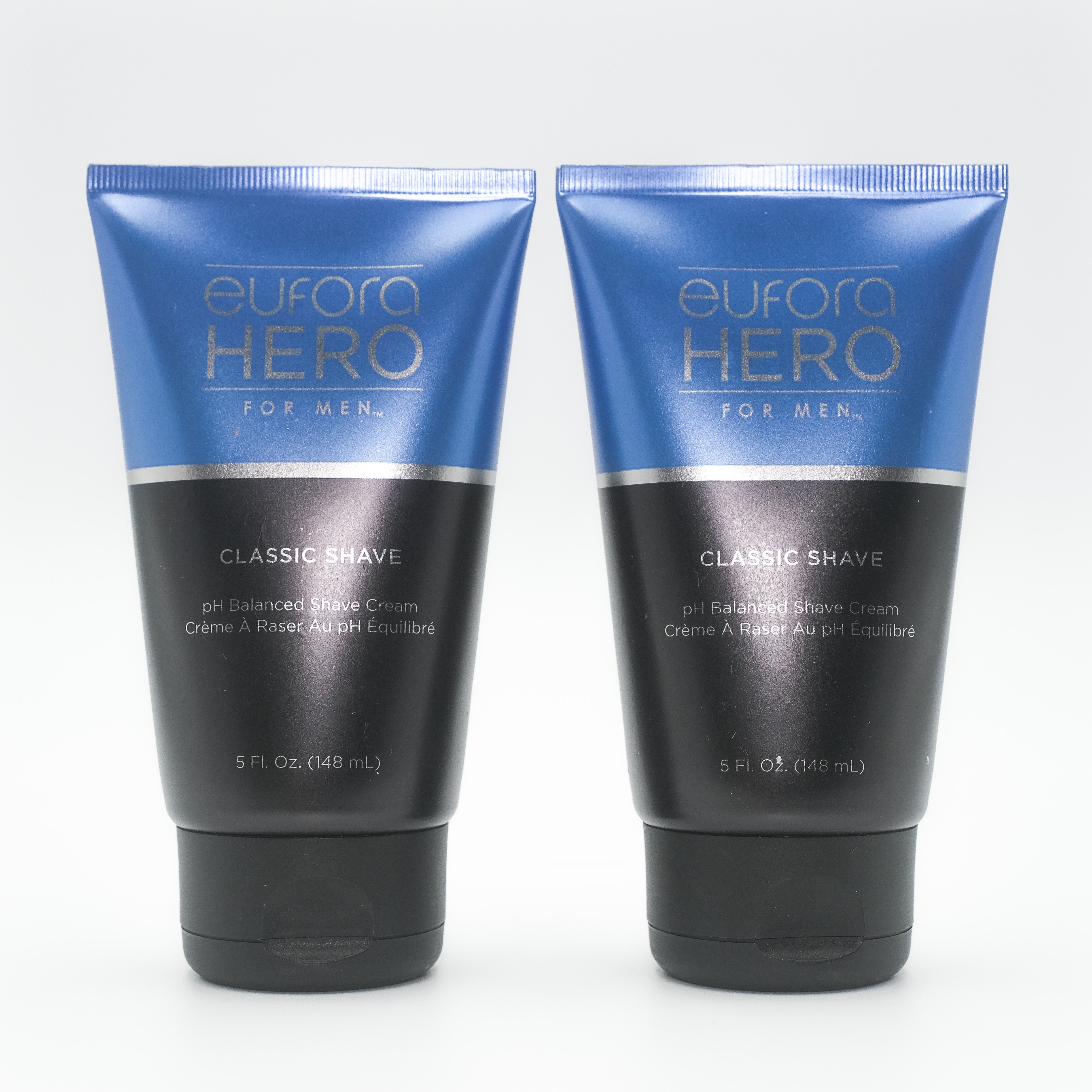 EUFORA Hero For Men Classic Shaving Cream 5 oz (Pack of 2) - Smooth Shave for Sensitive Skin, Perfect for Daily Grooming & Travel