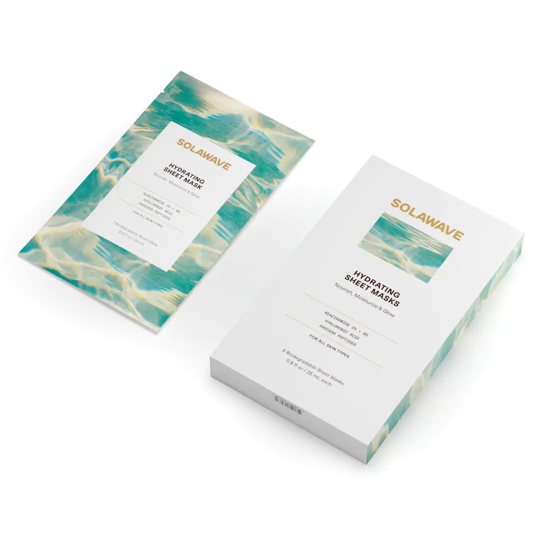 Hydrating Sheet Mask for Face - Korean Moisturizing Facial Mask with Hyaluronic Acid & Aloe Vera - Deep Hydration for Dry Skin - Perfect for Daily Skincare & Spa Night