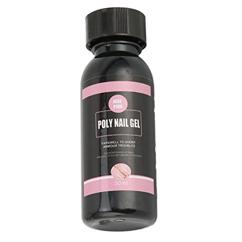 Professional Fiberglass Nail Extension Kit - 30ml UV Gel for DIY Nail Art (Jade Pink) | Salon-Quality Home Manicure & Nail Artist Supplies | Perfect for Bridal, Party, and Special Occasion Nail Designs