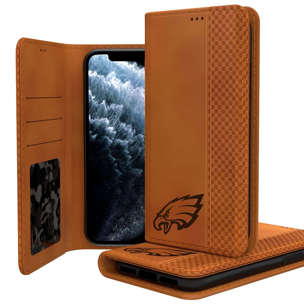 Philadelphia Eagles iPhone Folio Case - Premium Wallet Phone Cover for iPhone 15/14/13/12 Pro Max with Card Slots & Kickstand | Perfect for Eagles Fans, Game Days & Everyday Use