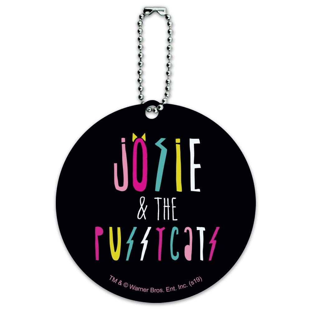 Josie & The Pussycats Round Luggage ID Tag - Riverdale Inspired Suitcase Name Tag for Carry-On Bags - Perfect for Travel, Cosplay, and Music Festival Identification