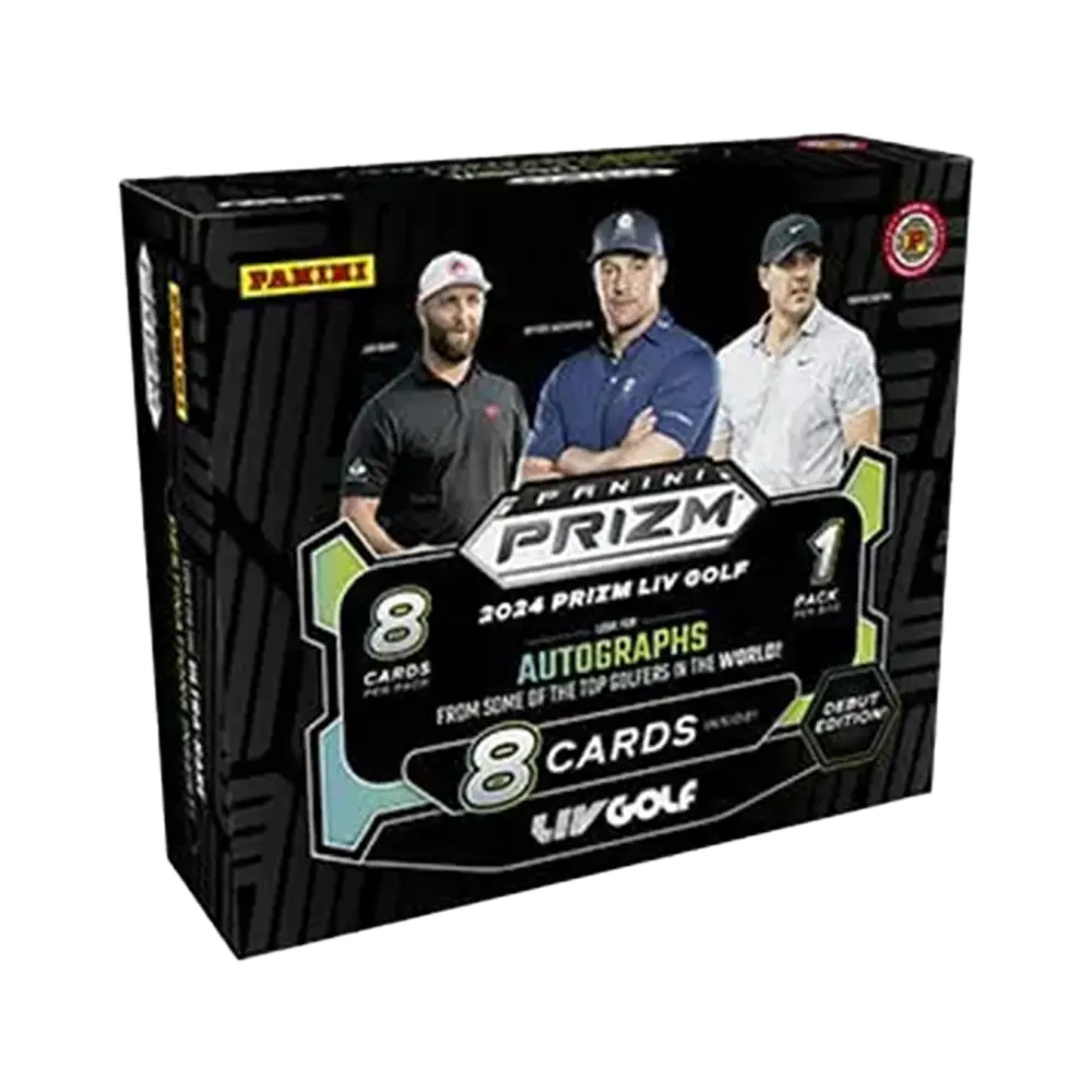 2024 Panini Prizm LIV Golf International Hobby Box - 24 Packs with Autograph & Memorabilia Cards - Perfect for Golf Collectors & Trading Card Enthusiasts