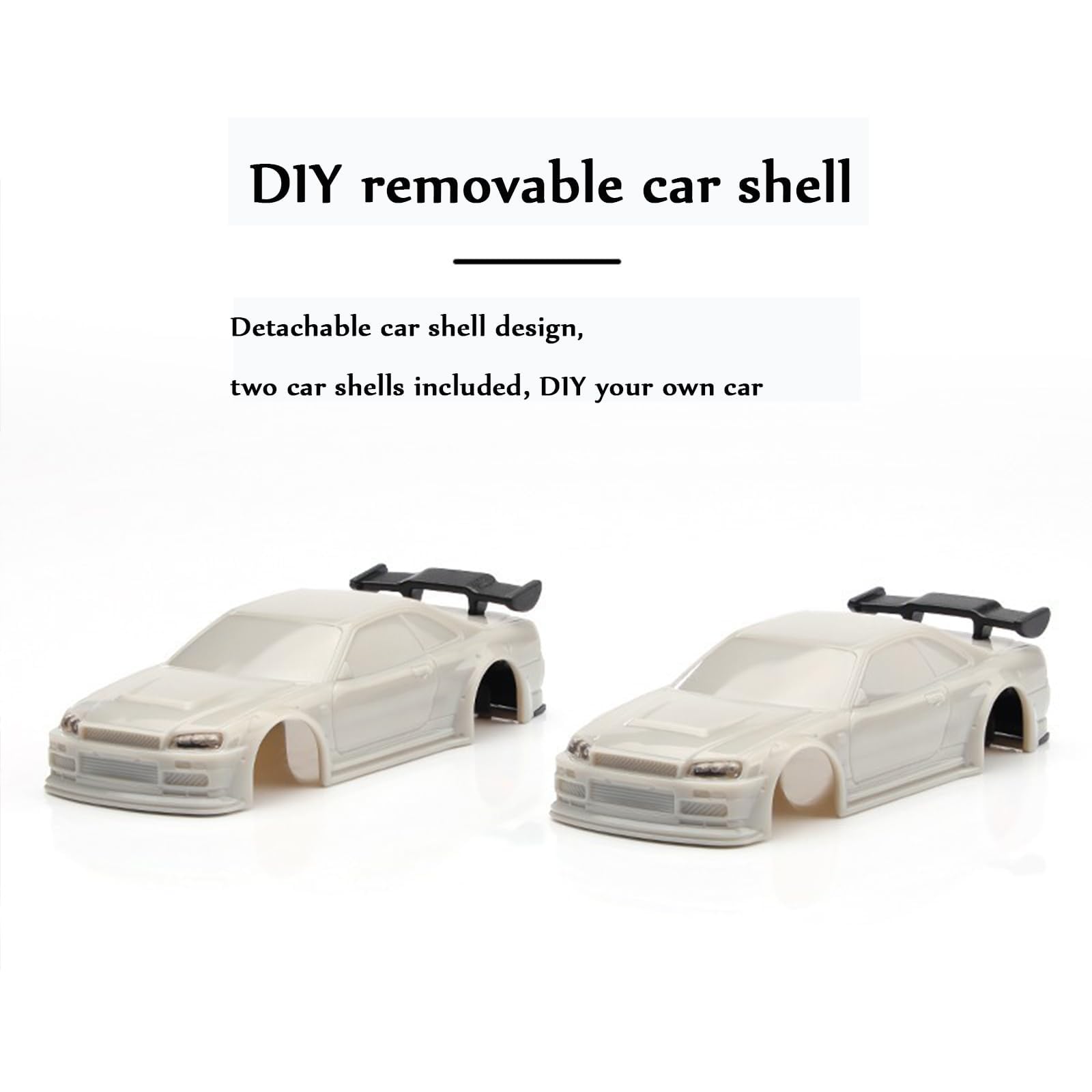 1/76 Scale Drifty Boyz RC Drift Car - Mini Remote Control Drifter with Vapor Slides for Tabletop Racing & Stunt Driving | Perfect for Indoor RC Car Racing, Kids Toys, and Hobby Enthusiasts