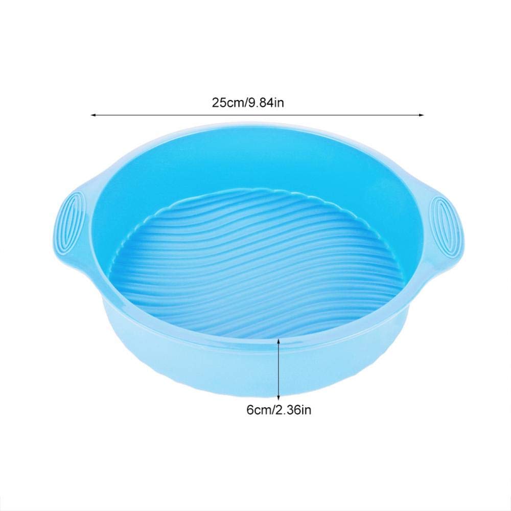 DEWIN 9 Inch Silicone Round Cake Pans Set - Nonstick, Food Grade Baking Molds for Cakes, Bread, Pies & Lasagna - Perfect for Home Baking, Parties & Holiday Cooking