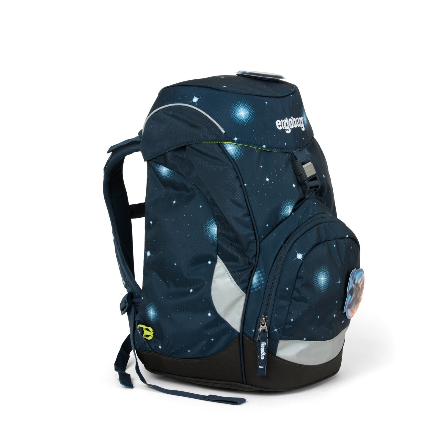 Ergobag Prime School Backpack - AtmosBear Galaxy Edition | Lightweight & Durable Kids Bookbag for School, Travel & Daily Use
