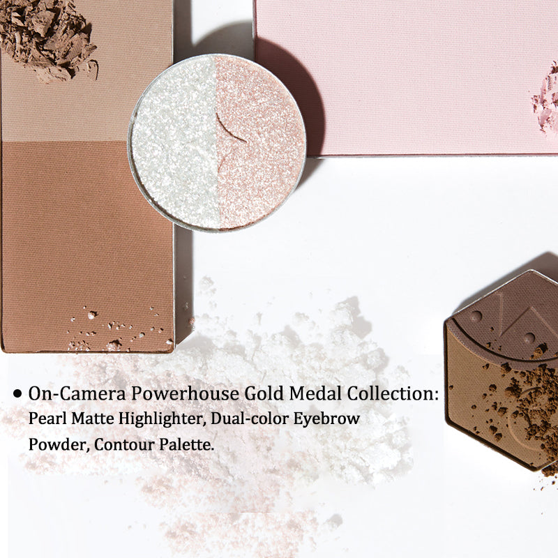 Girlcult Treasure Face Palette - Peach Blossom Makeup Palette with Highlighter, Blush & Eyeshadow | Perfect for Everyday Wear, Party & Special Occasions