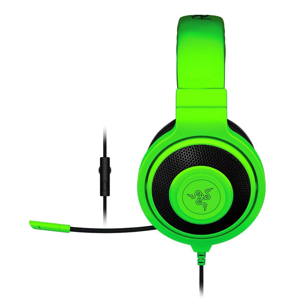 Razer Kraken Pro Analog Gaming Headset for PC, Xbox One, PS4 - Lightweight & Comfortable Over-Ear Headphones with Noise Isolation - Perfect for Gaming, Streaming & Online Classes (Green)