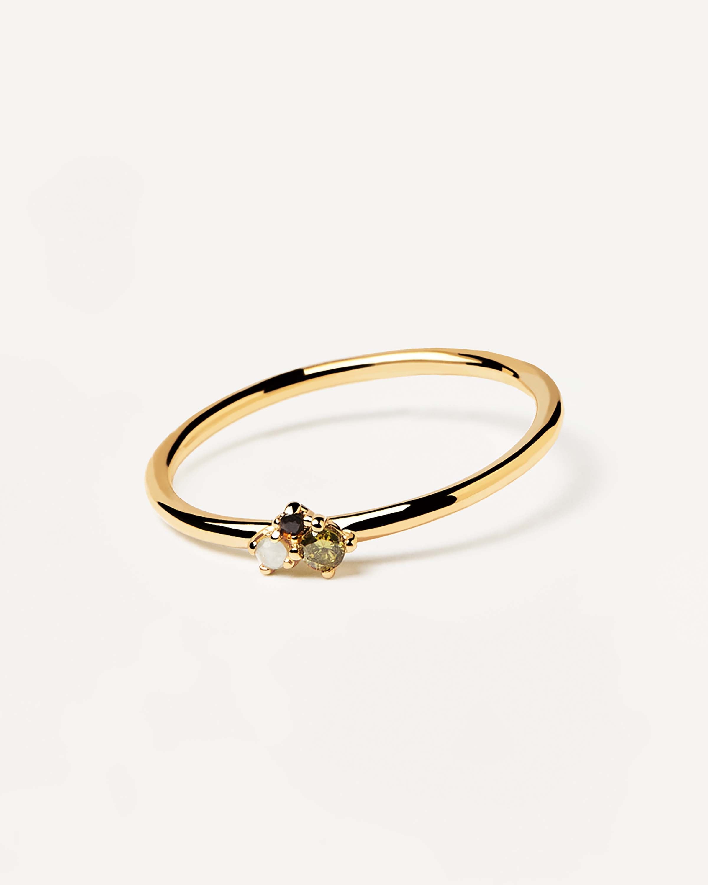 GRID 2 Lime Blush Ring for Women - Fashion Adjustable Statement Cocktail Ring - Perfect for Parties, Date Nights & Special Occasions