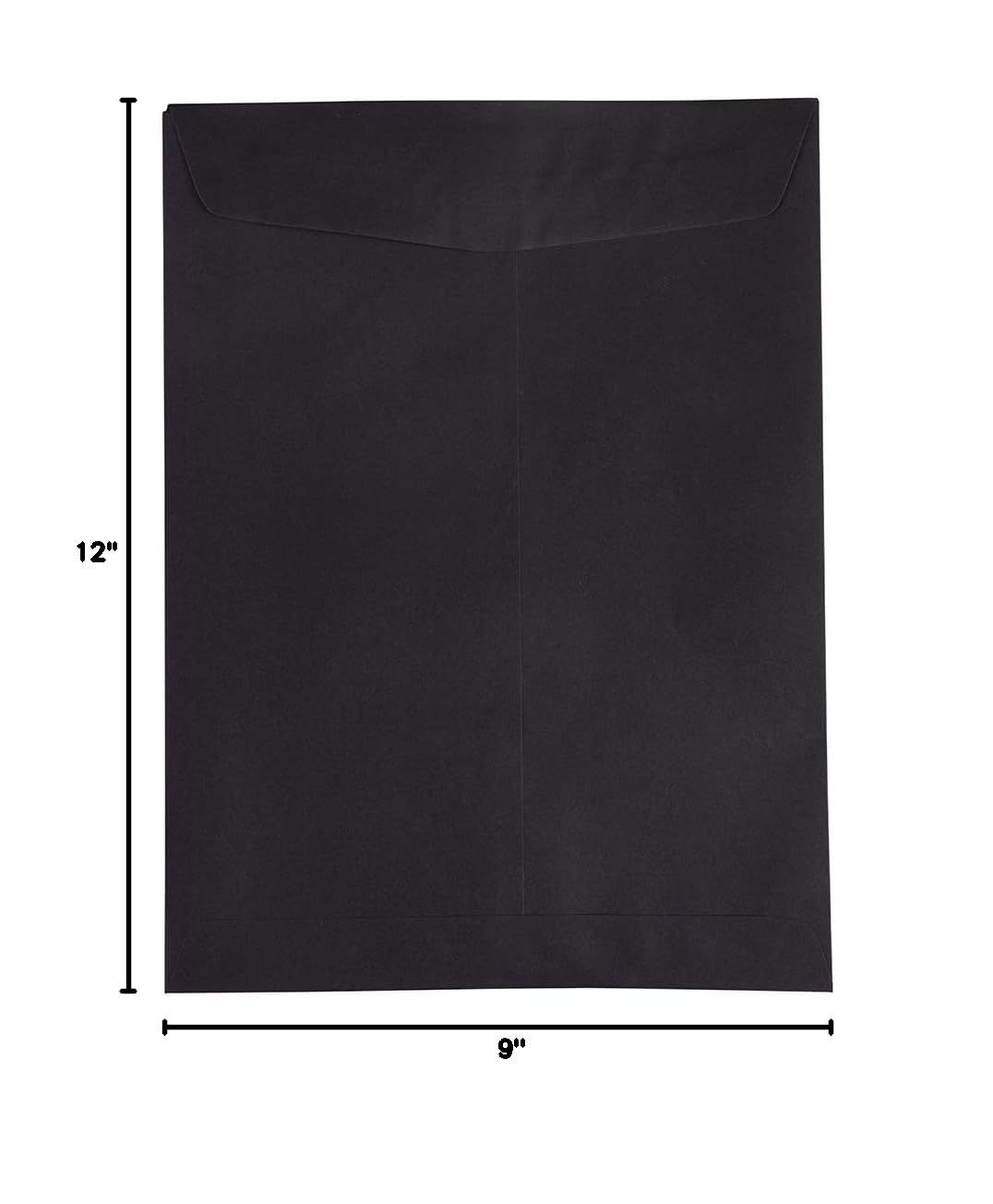 JAM PAPER 9 x 12 Inch Open End Catalog Envelopes - Smooth Black - Pack of 250 Bulk Business Envelopes for Mailing, Invoices, and Documents - Perfect for Offices, Schools, and Mailing Services