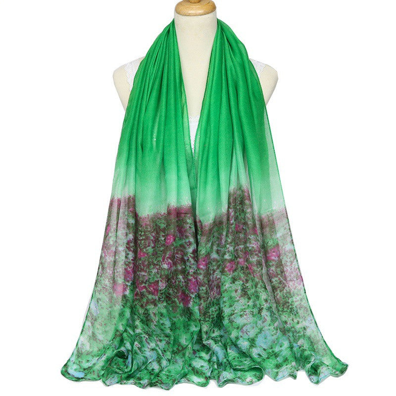 Lightweight Women's Chiffon Voile Scarves - Soft Flowy Fashion Accessory for Spring/Summer, Wedding, Beach & Everyday Wear