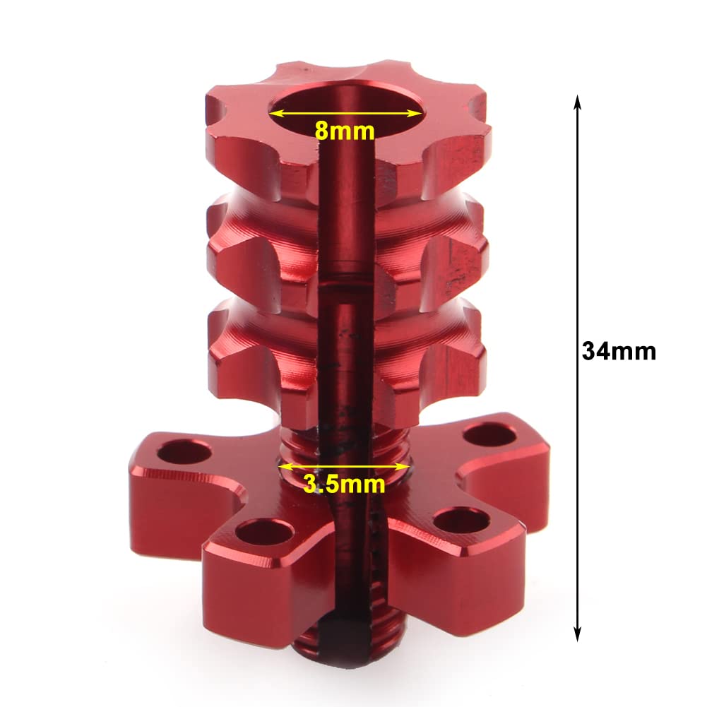 Universal M8 Brake Clutch Lever Cable Adjuster Screw - 8mm Thread - Compatible with Honda, Suzuki, Kawasaki, Yamaha Motorcycles, Dirt Bikes & Sport Bikes - Black - Perfect for Motorcycle Maintenance & Performance Upgrades