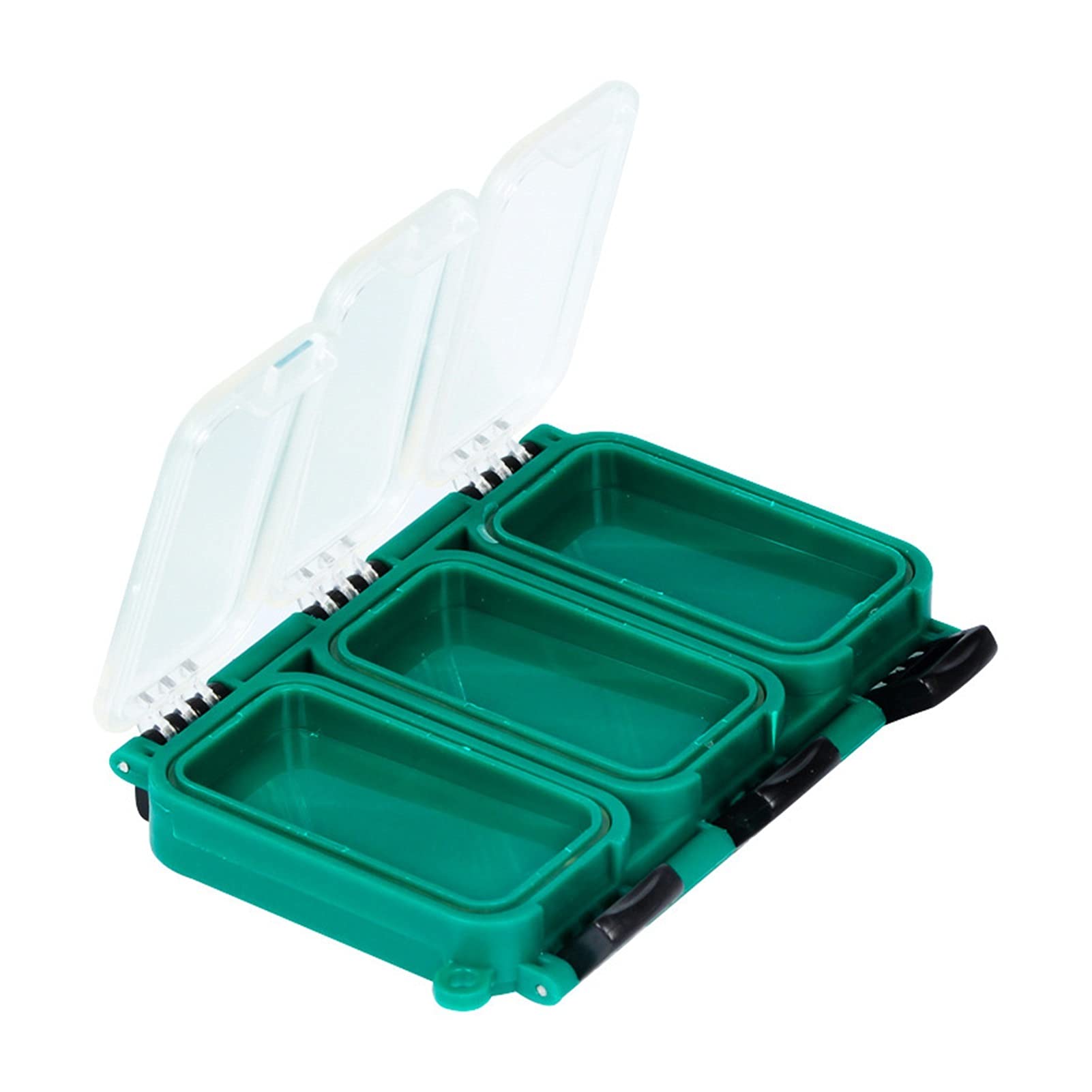 Portable Fishing Tackle Box - 10 Grid Bait Hook Storage for Outdoor Fishing