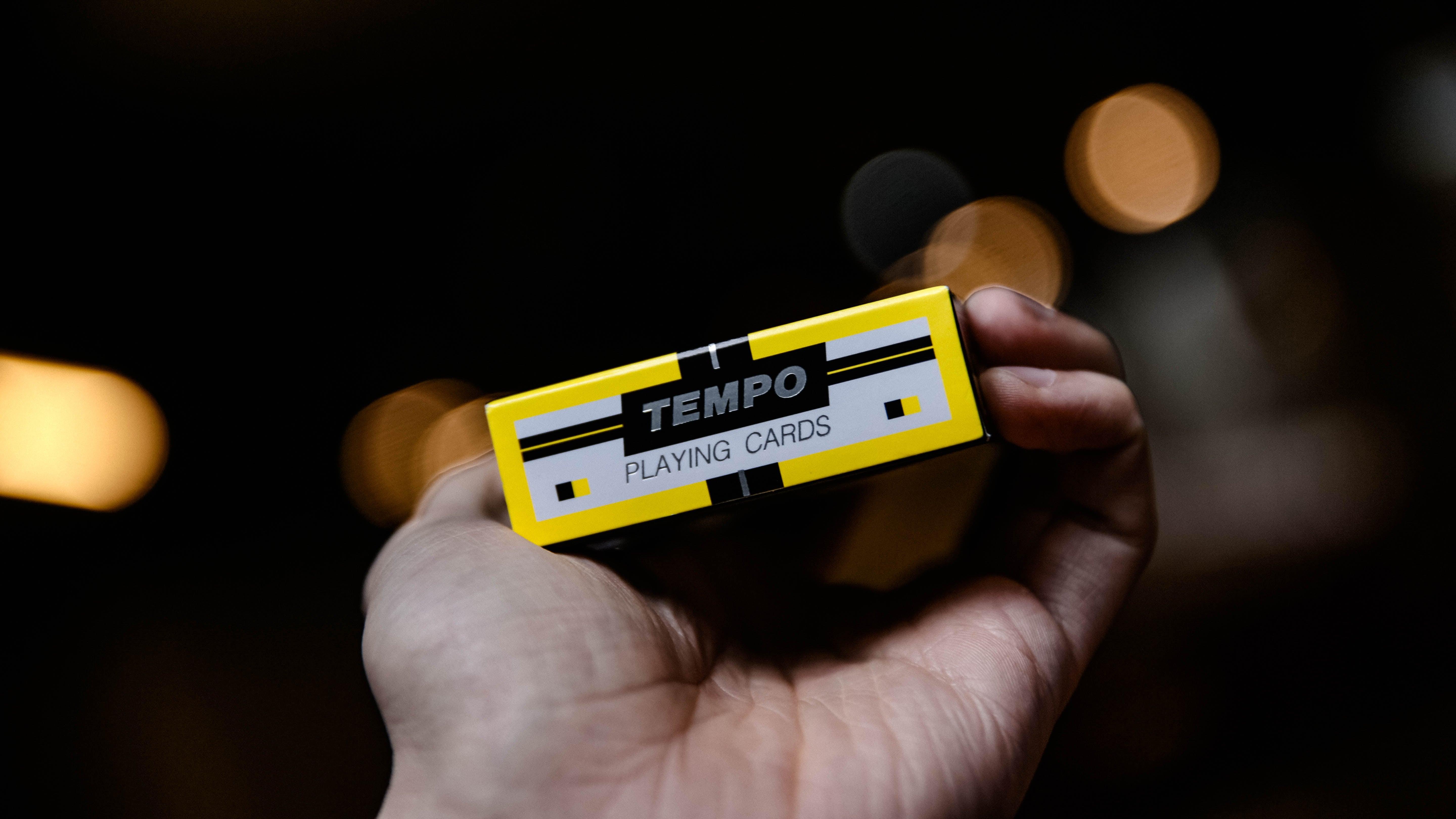 Premium Tempo Playing Cards - Classic Design for Poker, Magic Tricks & Card Games | Perfect for Family Game Nights, Casino Parties & Professional Performances
