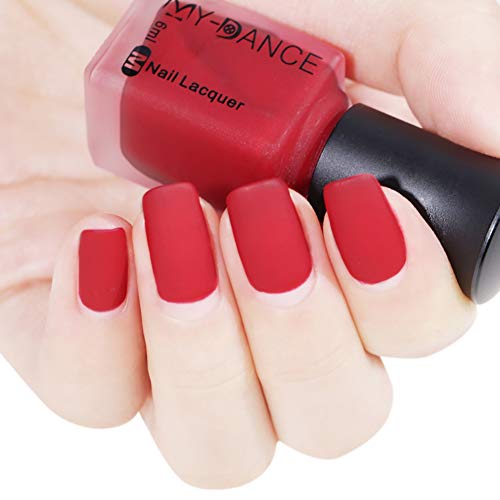 Matte Velvet Nail Polish - Long Lasting, 11 Colors for Professional Nail Art - Perfect for Salon & Home Manicures