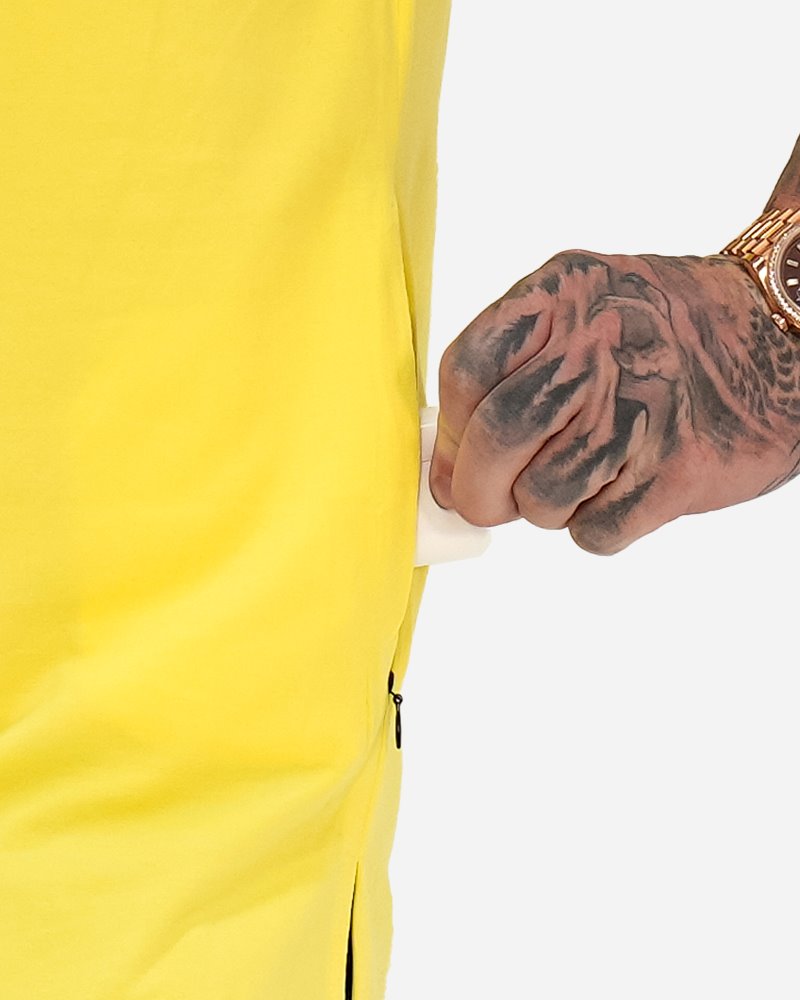 Tucann Sport Singlet for Men - Breathable Yellow Workout Tank Top - Gym, Running & Athletic Performance Apparel