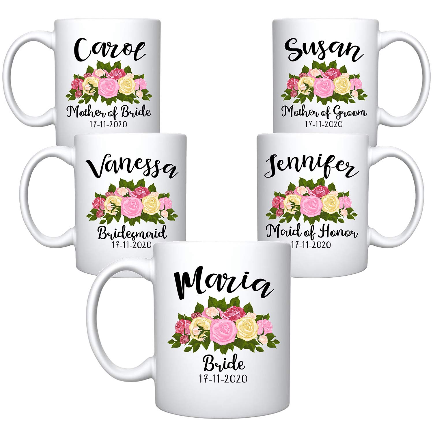 Personalized White Ceramic Coffee Mug - Custom Text & Image Upload - Funny Gift for Coffee Lovers, Bachelor Party Favors - Perfect for Office, Home & Gifts (11oz, Dishwasher Safe)