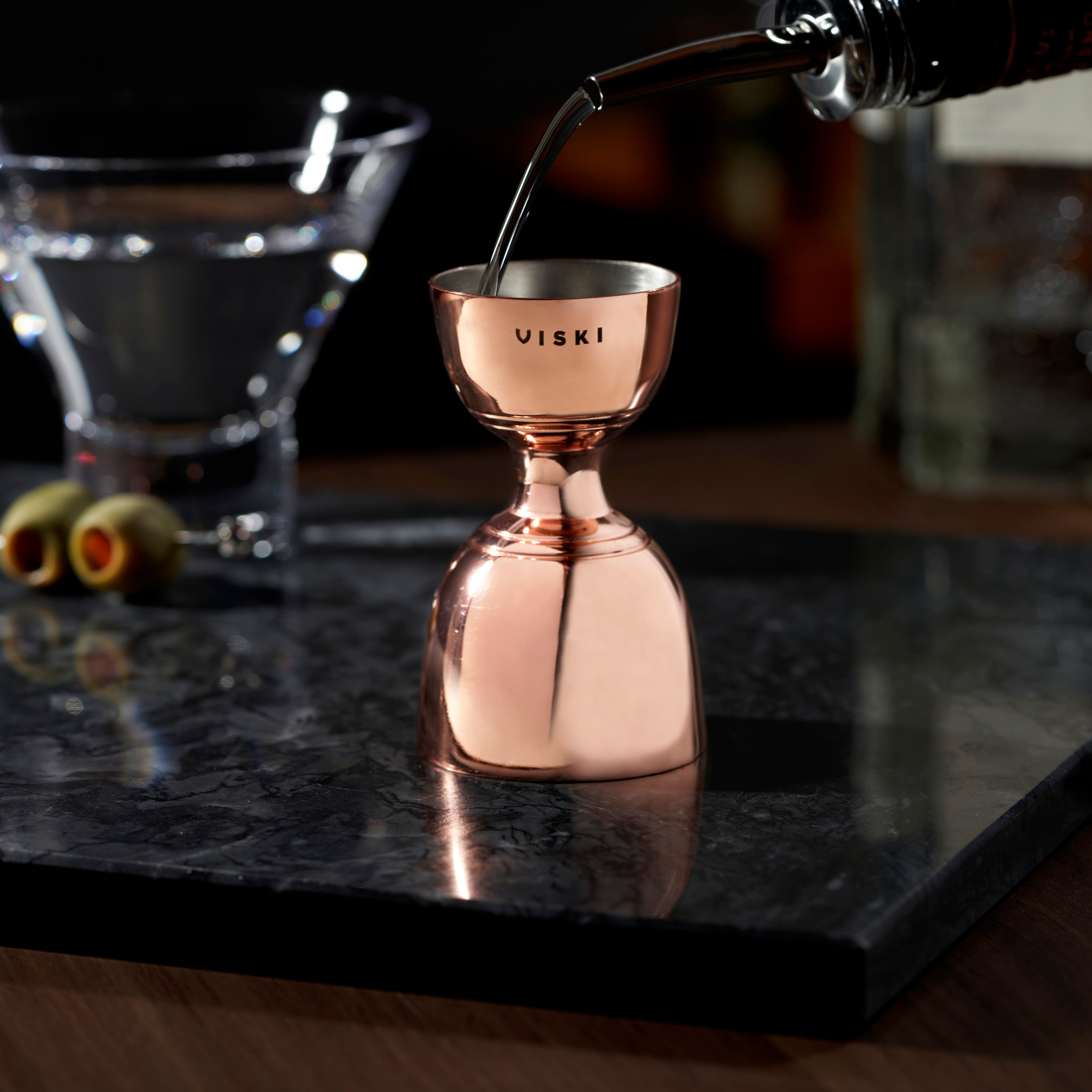 Summit Professional Canterbury Jigger - Premium Stainless Steel Bar Measuring Tool for Cocktails, Bartending & Mixology - Perfect for Home Bars, Cocktail Parties & Professional Bartenders