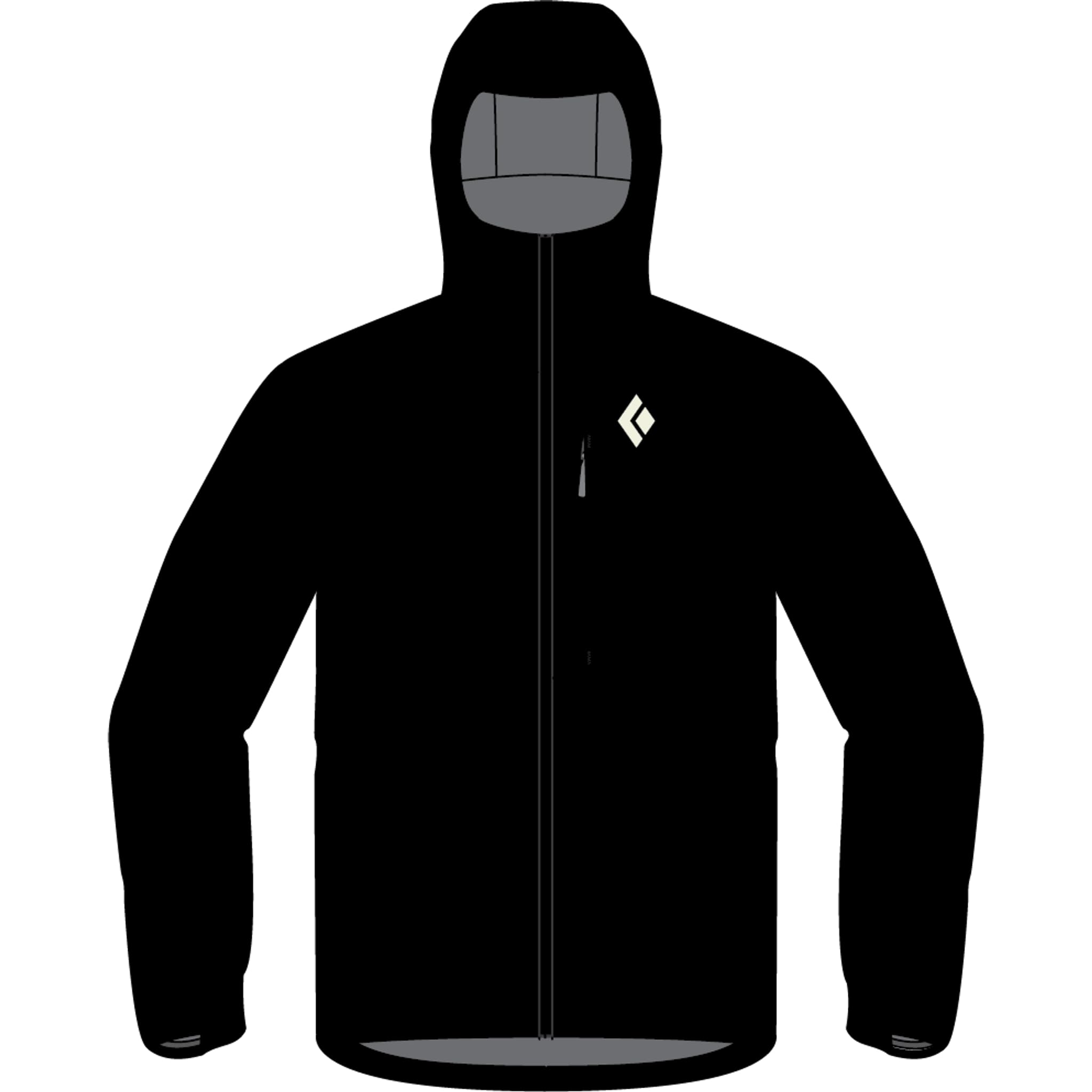 Black Diamond Men's Insulated Belay Down Parka - Waterproof Winter Jacket for Climbing, Skiing & Outdoor Adventures