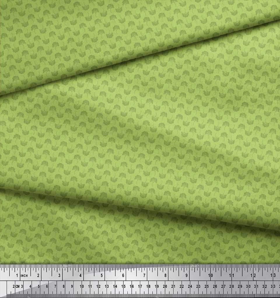Soimoi Moss Georgette Brown Fabric by The Yard - 42 Inch Wide Artistic Floral Printed Fabric for Dresses, Blouses & DIY Sewing Projects - Lightweight & Whimsical Shirting Material